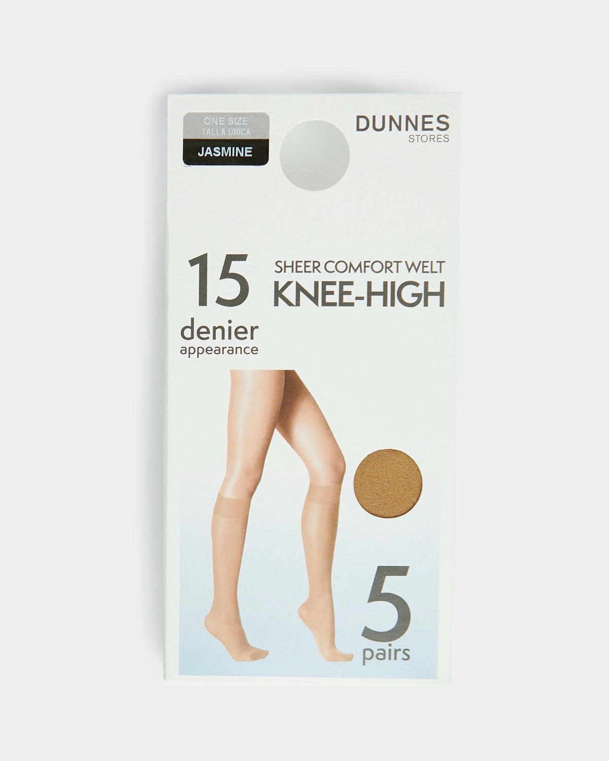 15 Denier Knee High Tights - Pack Of 5