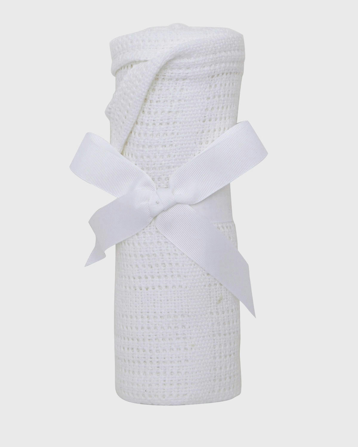 White Cellular Shawl