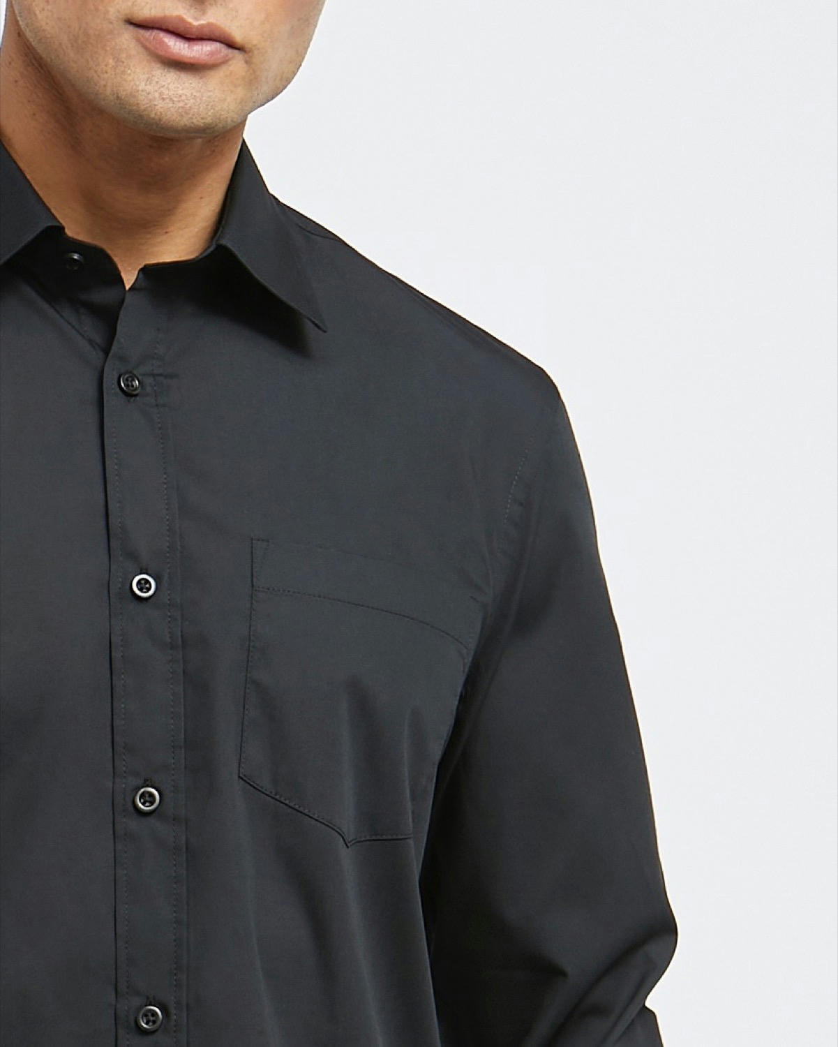 Regular Fit Long-Sleeved Cotton Rich Shirt
