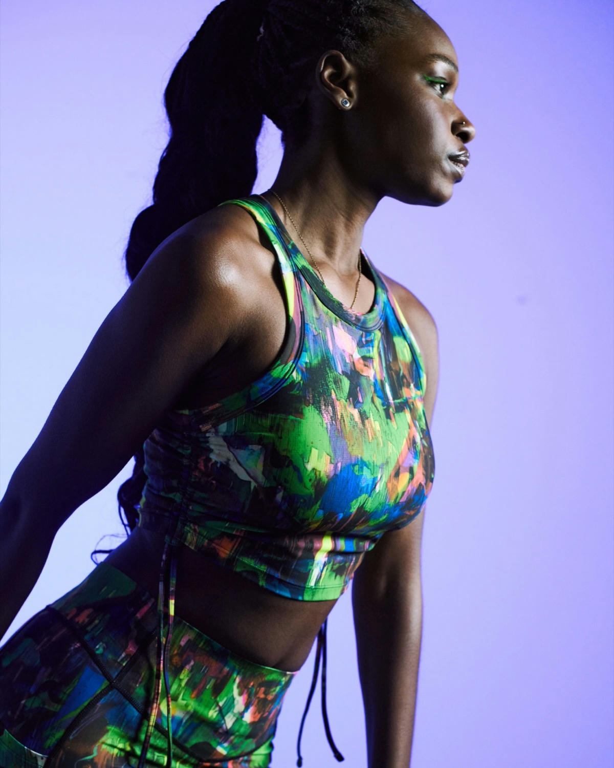 Helen Steele Printed Crop Top