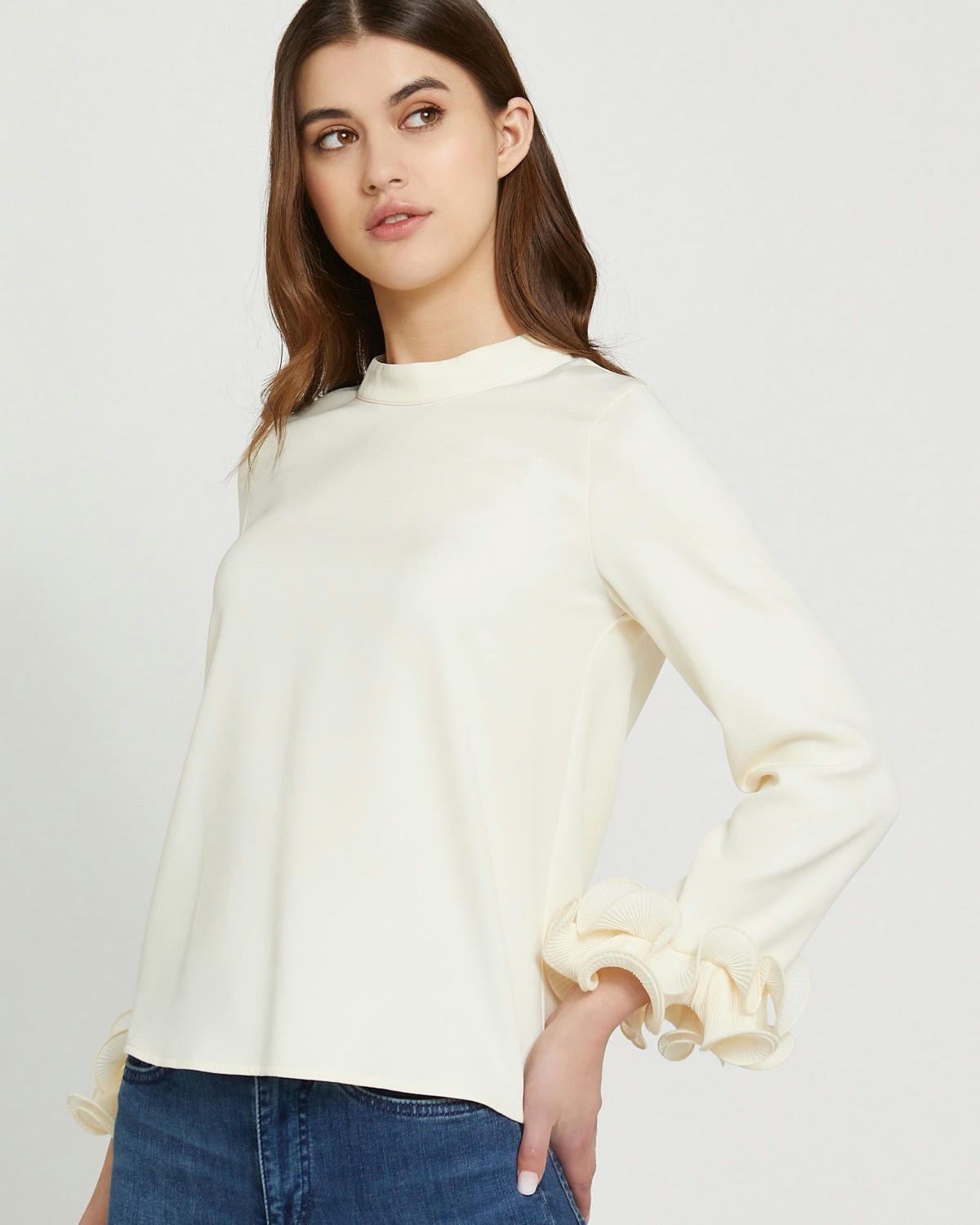 Savida Lily Ruffle Cuff Blouse