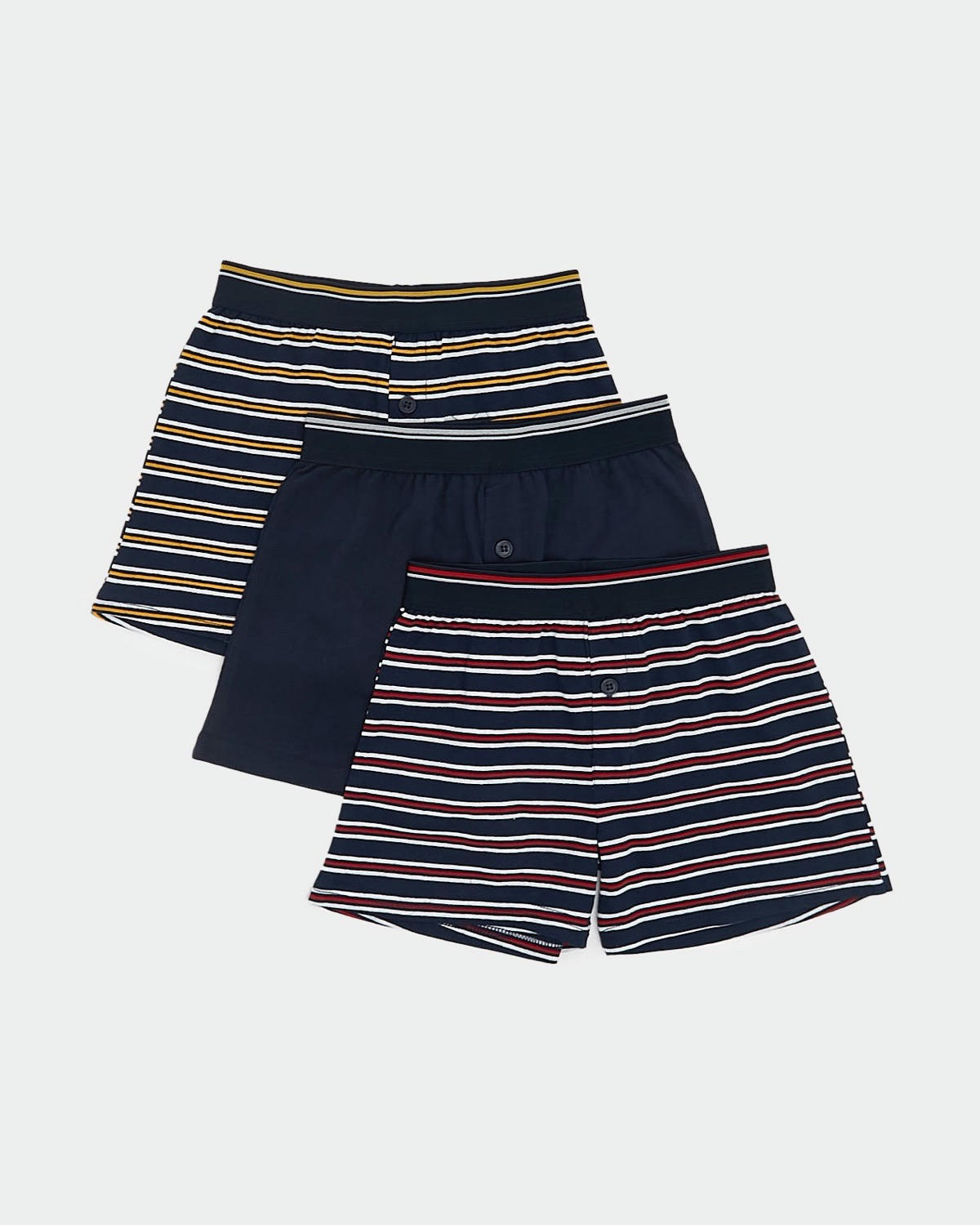 Boys Loose Fit Jersey Boxers - Pack Of 3