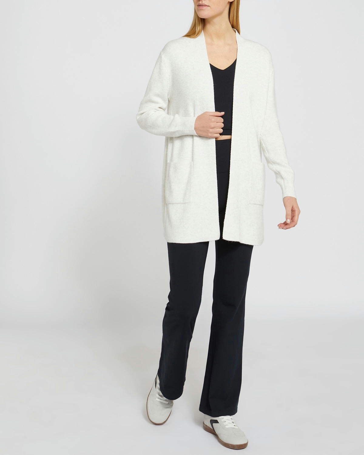 Long Pocket Edge To Edge Cardigan