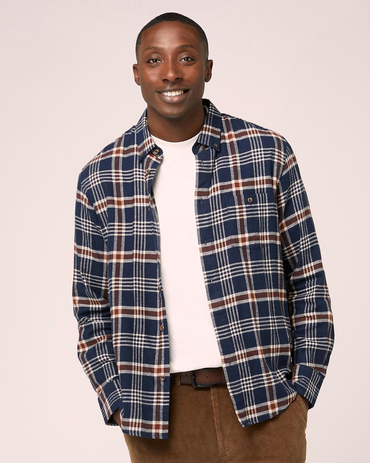 Regular Fit Brushed Check Shirt