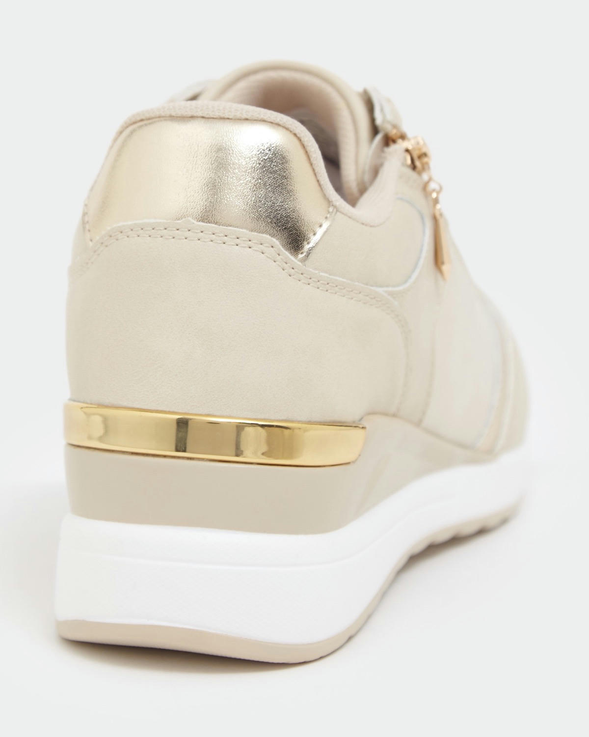 Side Zip Wedge Trainers