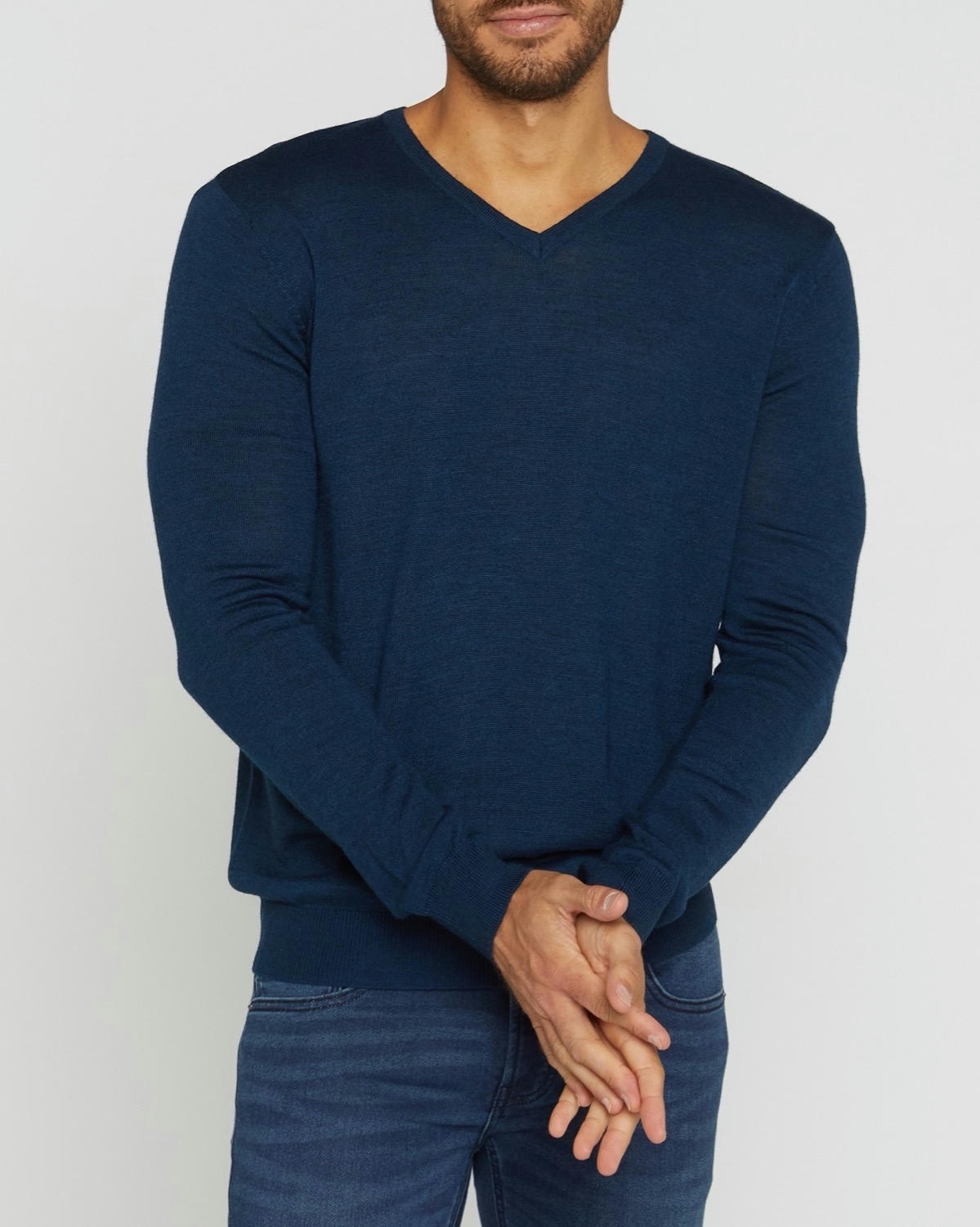 Merino Blend V-Neck Jumper