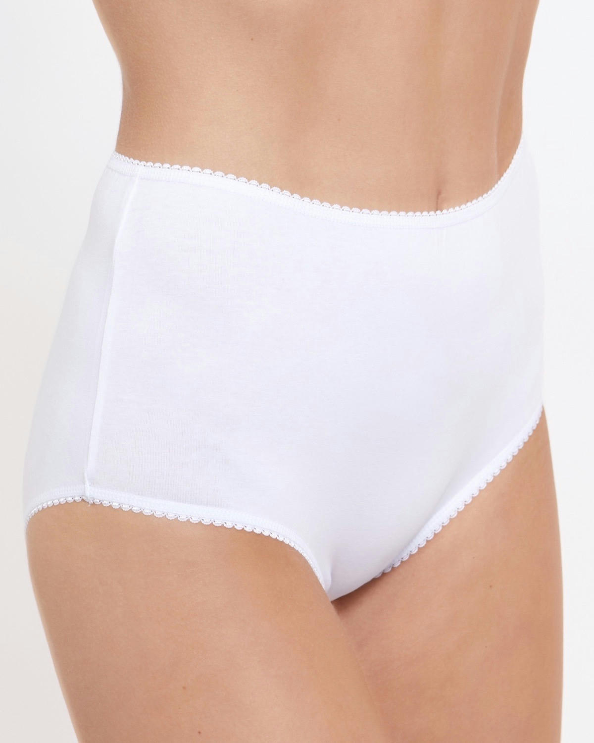 Plain Cotton Rich Full Briefs - Pack of 5