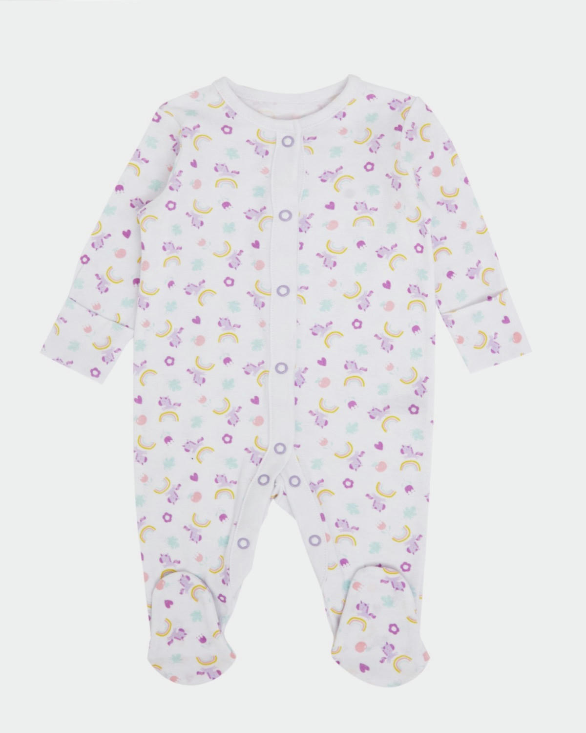 Baby Cotton Sleepsuits - Pack Of 3 (Newborn-23 Months)