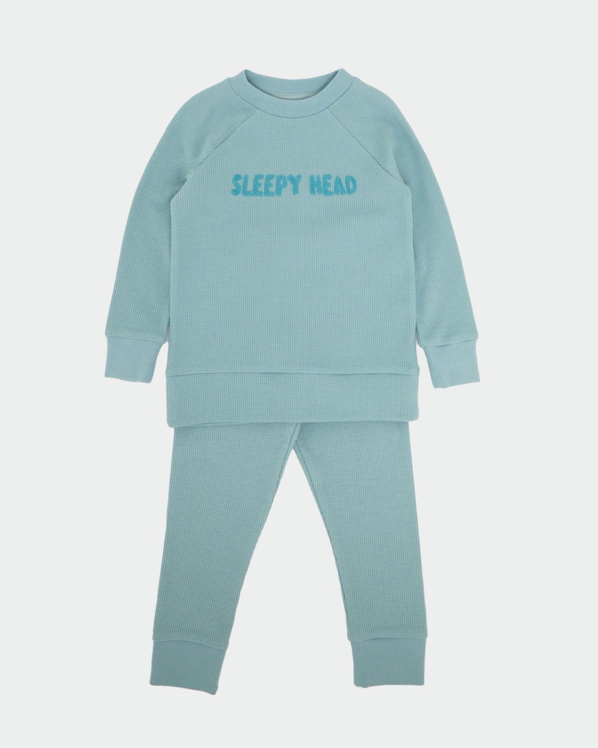 Waffle Slogan Pyjamas (6 months-8 years)