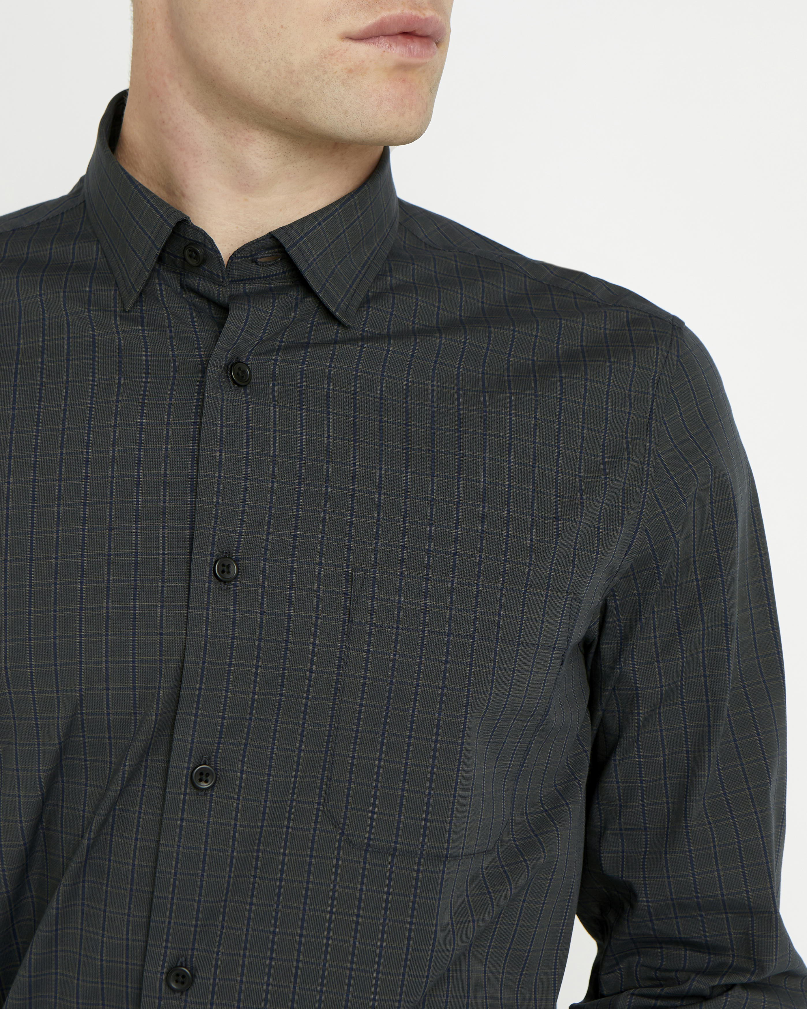Luxury Stretch Check Shirt