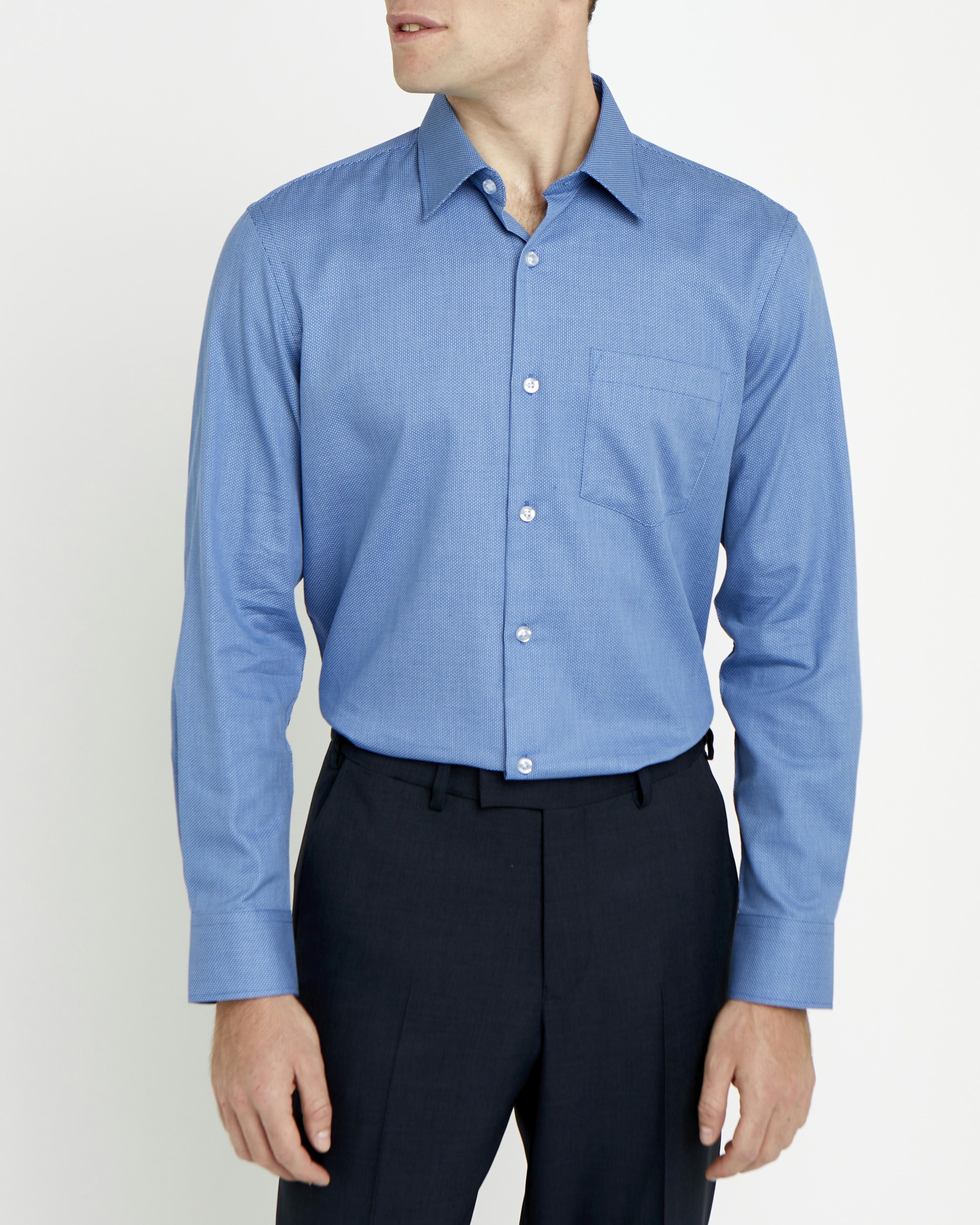 Regular Fit Non-Iron Long Sleeved Shirt