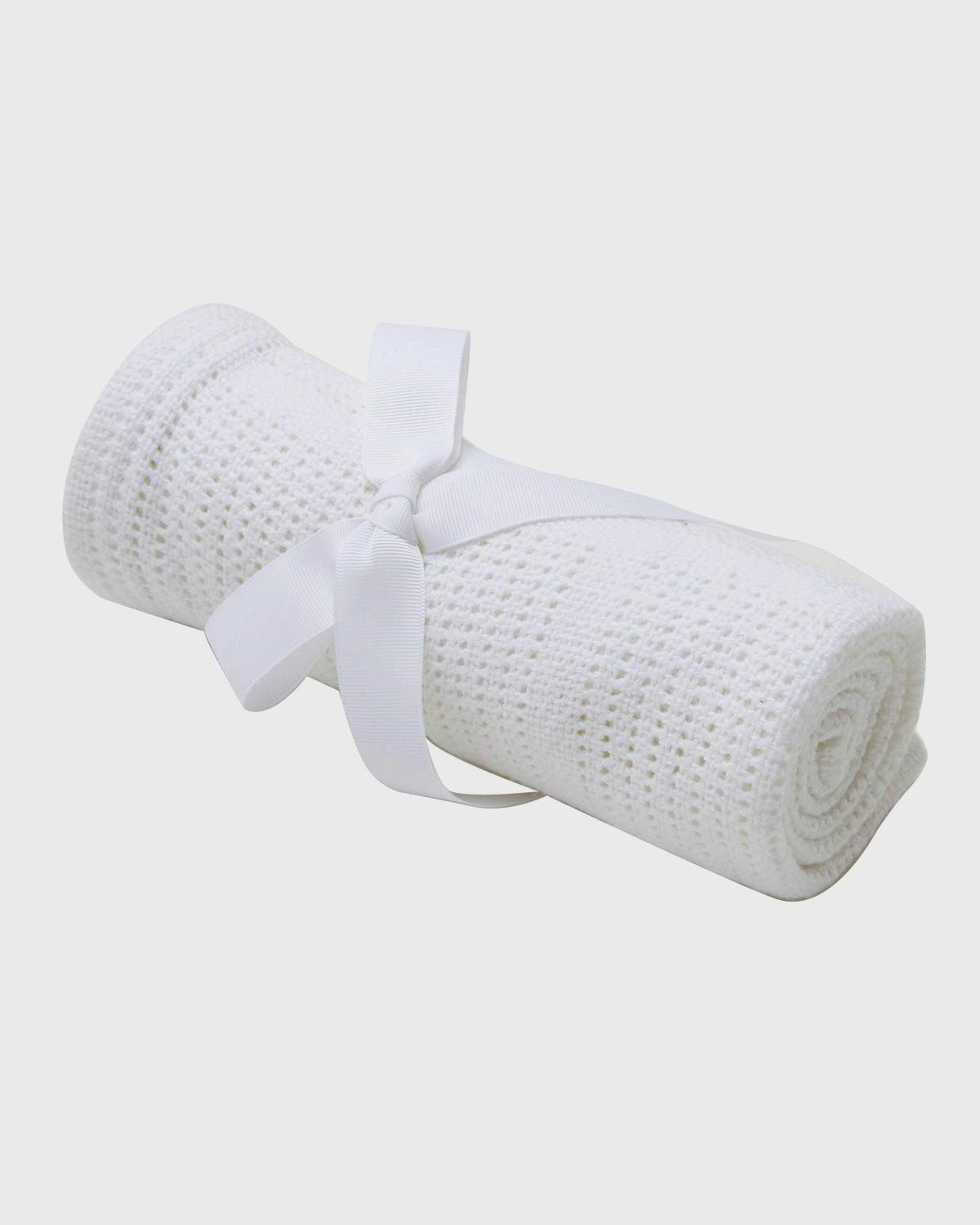 White Cellular Shawl