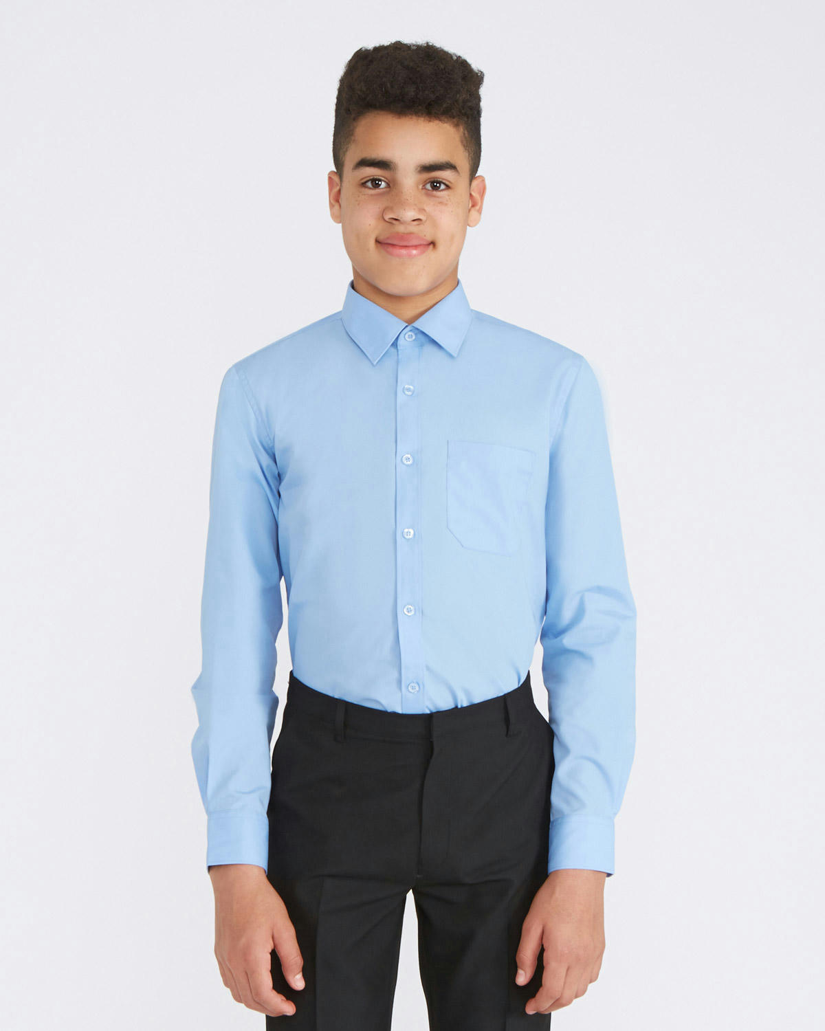 Long-Sleeved Non Iron Shirt - Pack of 3 - (4-16 Years)