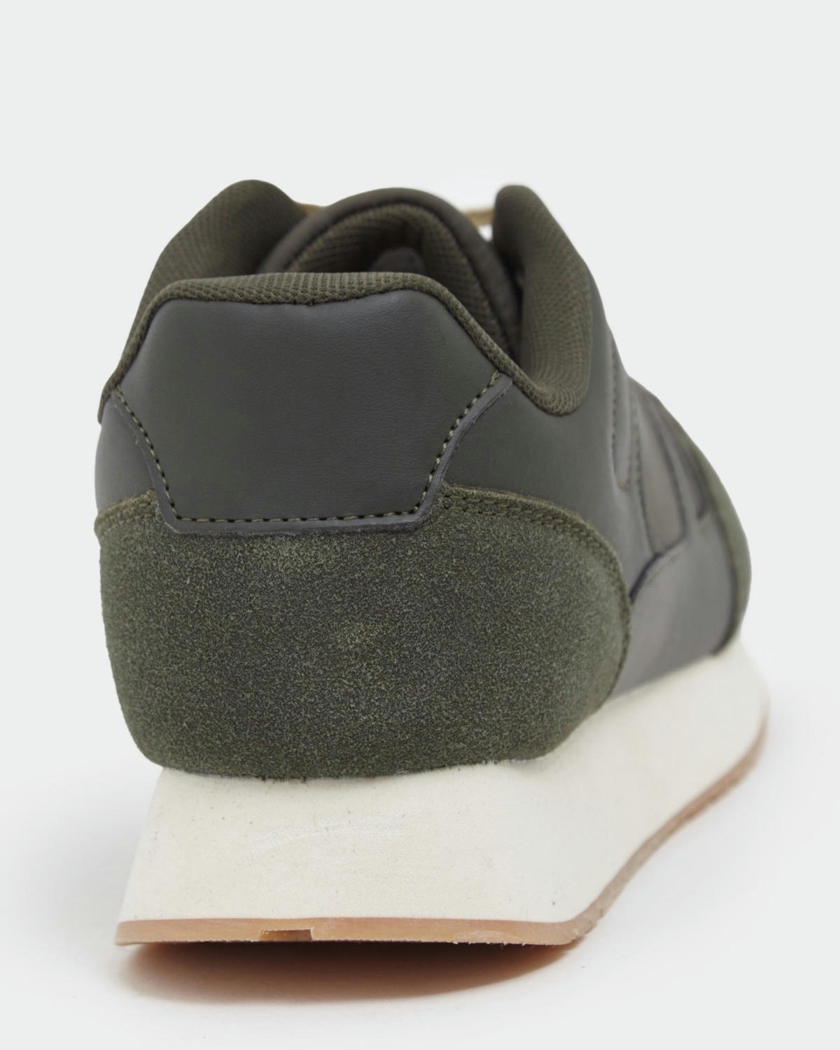 Khaki Retro Casual Trainers