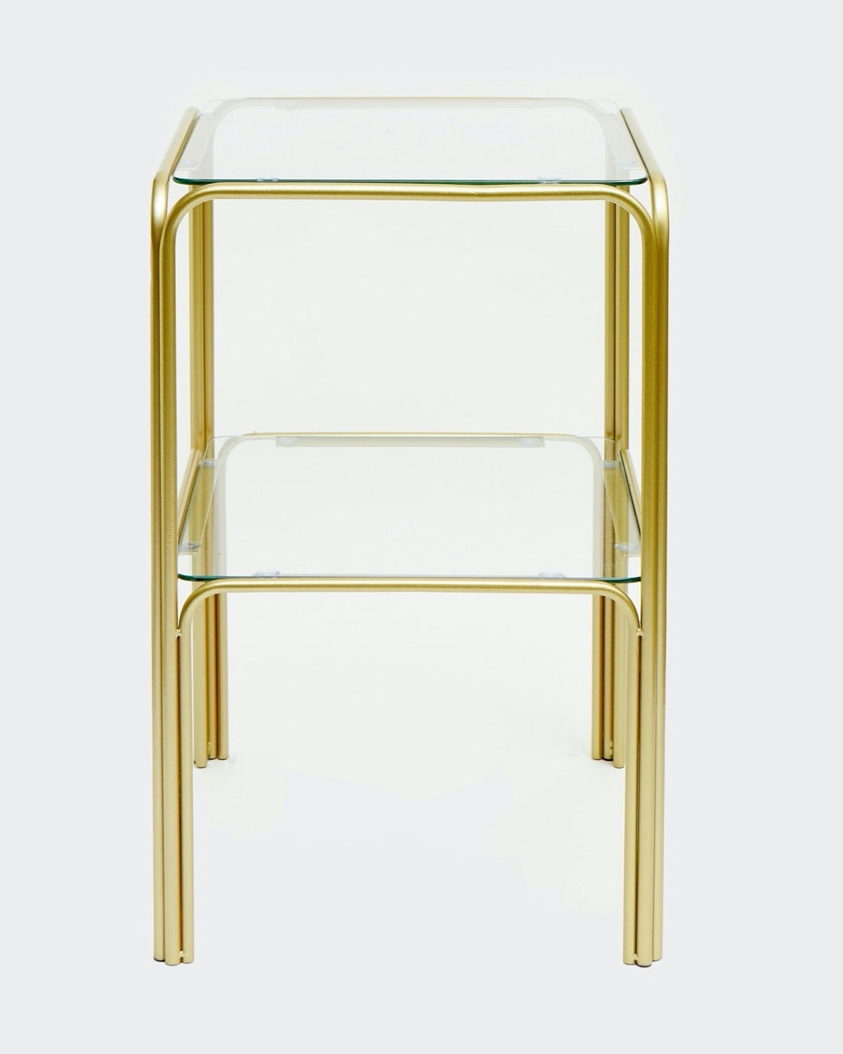 Carolyn Donnelly Eclectic Two Tier Glass Side Table