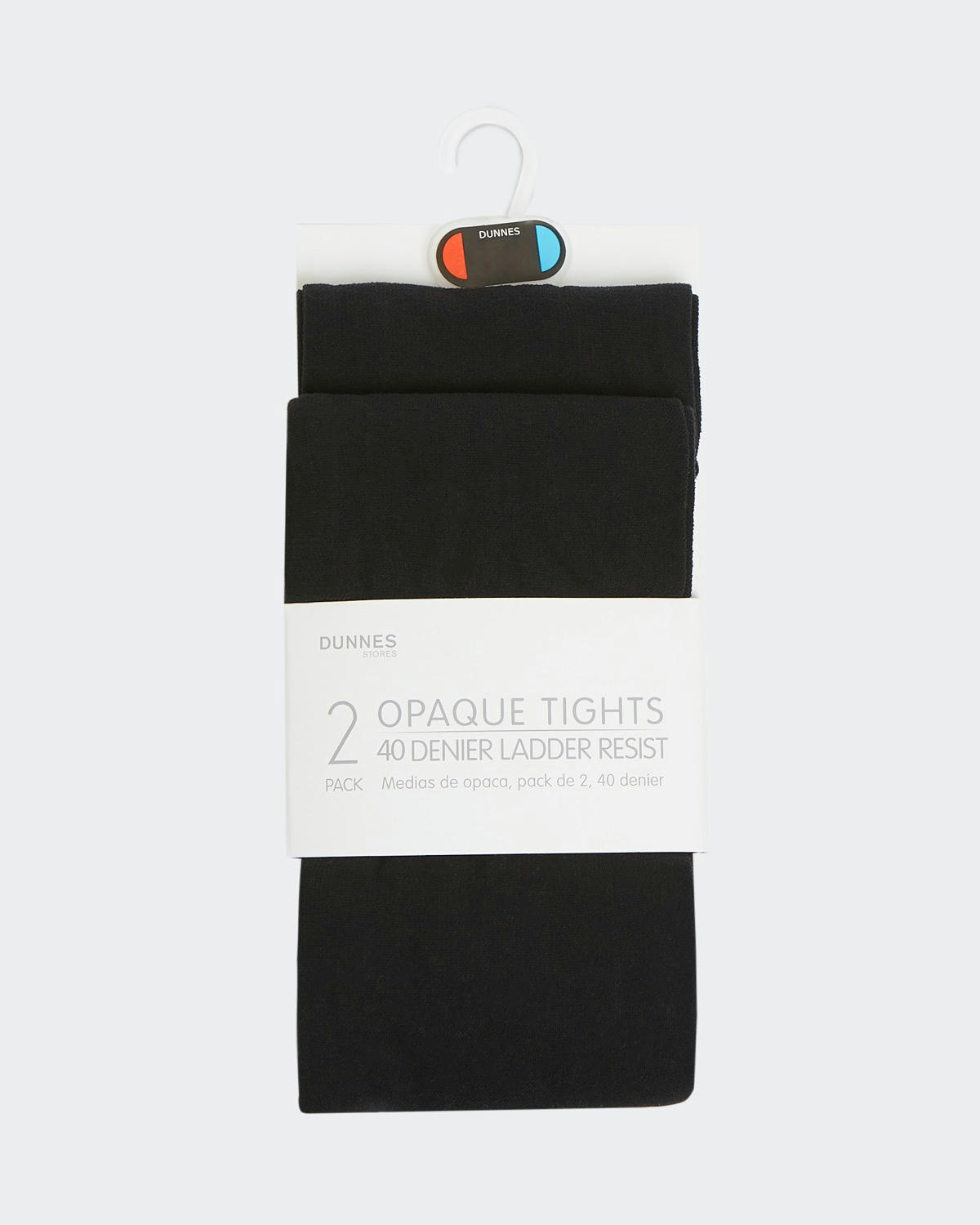 40 Denier Opaque Tights - Pack Of 2 - (5-14 Years)