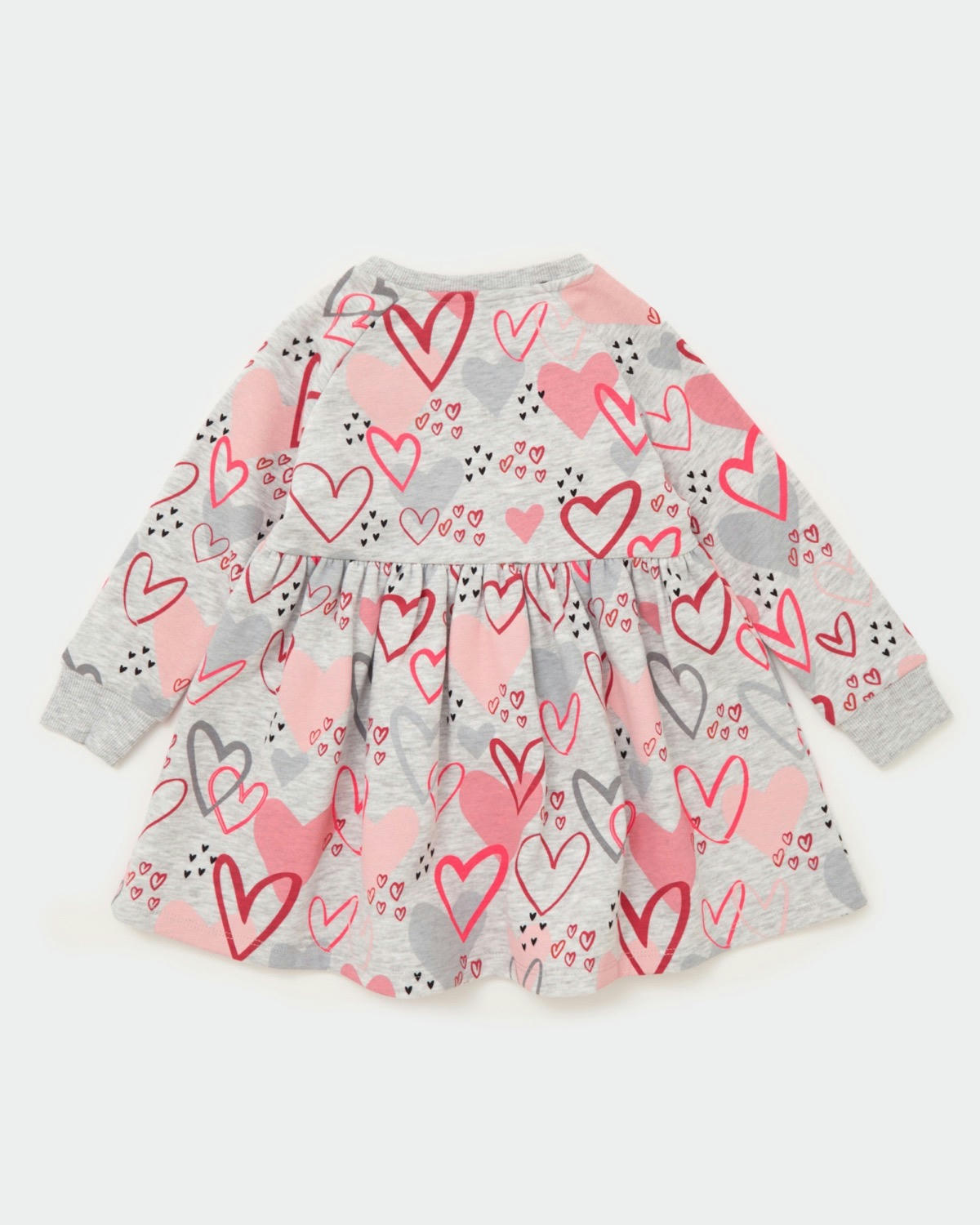 Heart Print Dress (Newborn-4 Years)