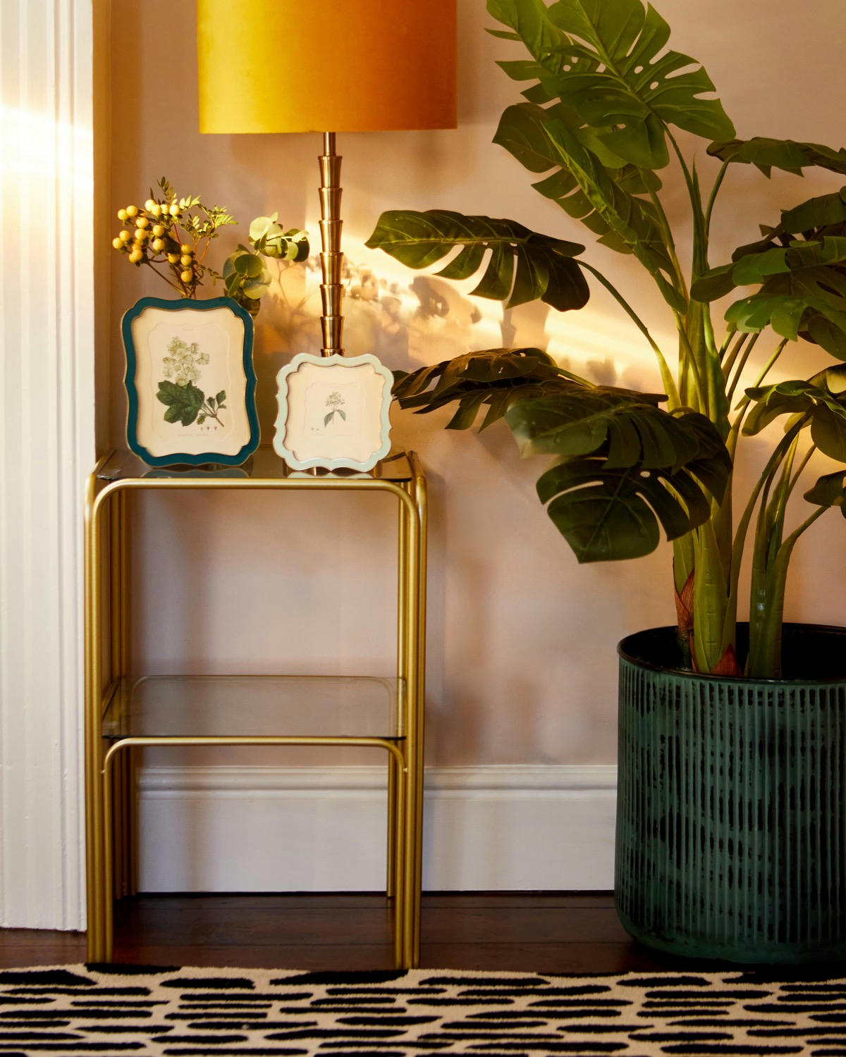 Carolyn Donnelly Eclectic Two Tier Glass Side Table