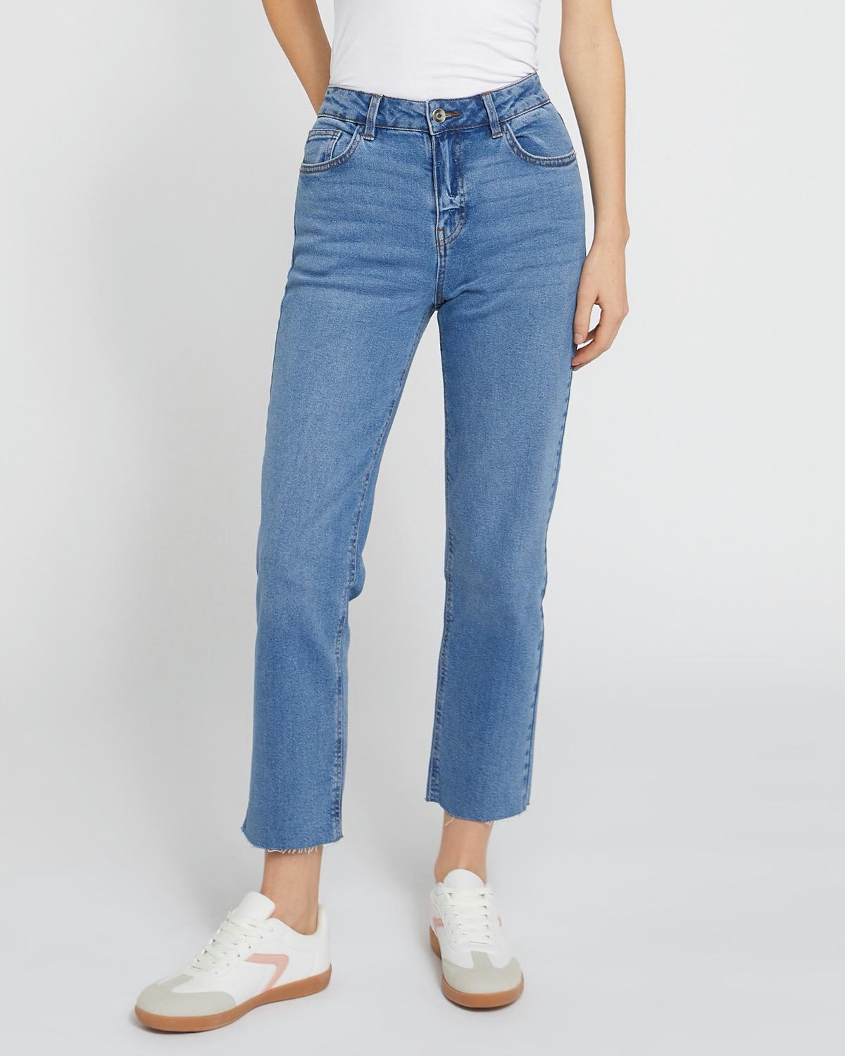High Rise Vintage Straight Jeans