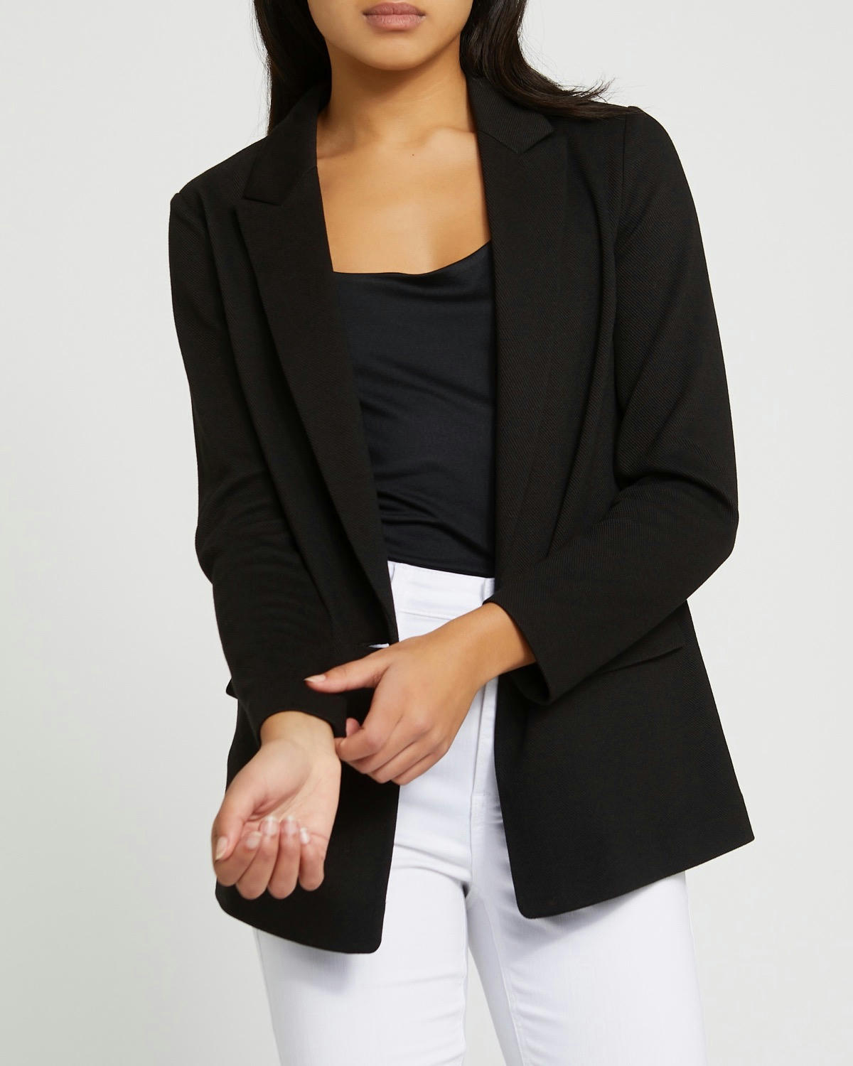 Textured Jersey Blazer
