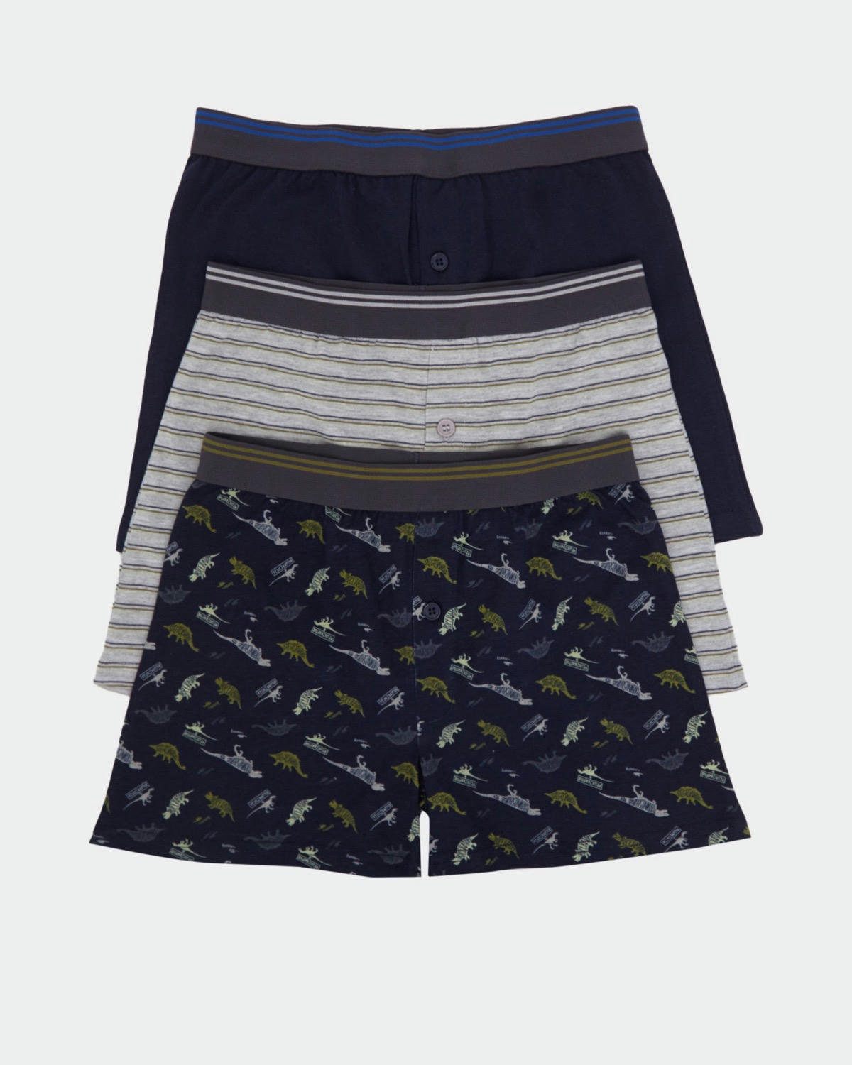 Boys Loose Fit Jersey Boxers - Pack Of 3 (3-14 years)