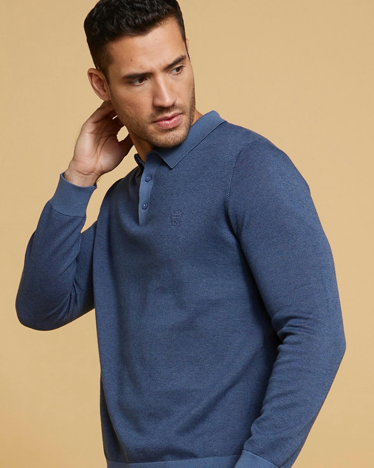 Paul Costelloe Living Long Sleeve Polo Top