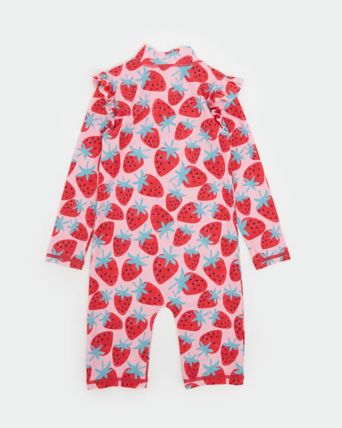 Strawberry Unitard With Bucket Hat (6 months-6 years)