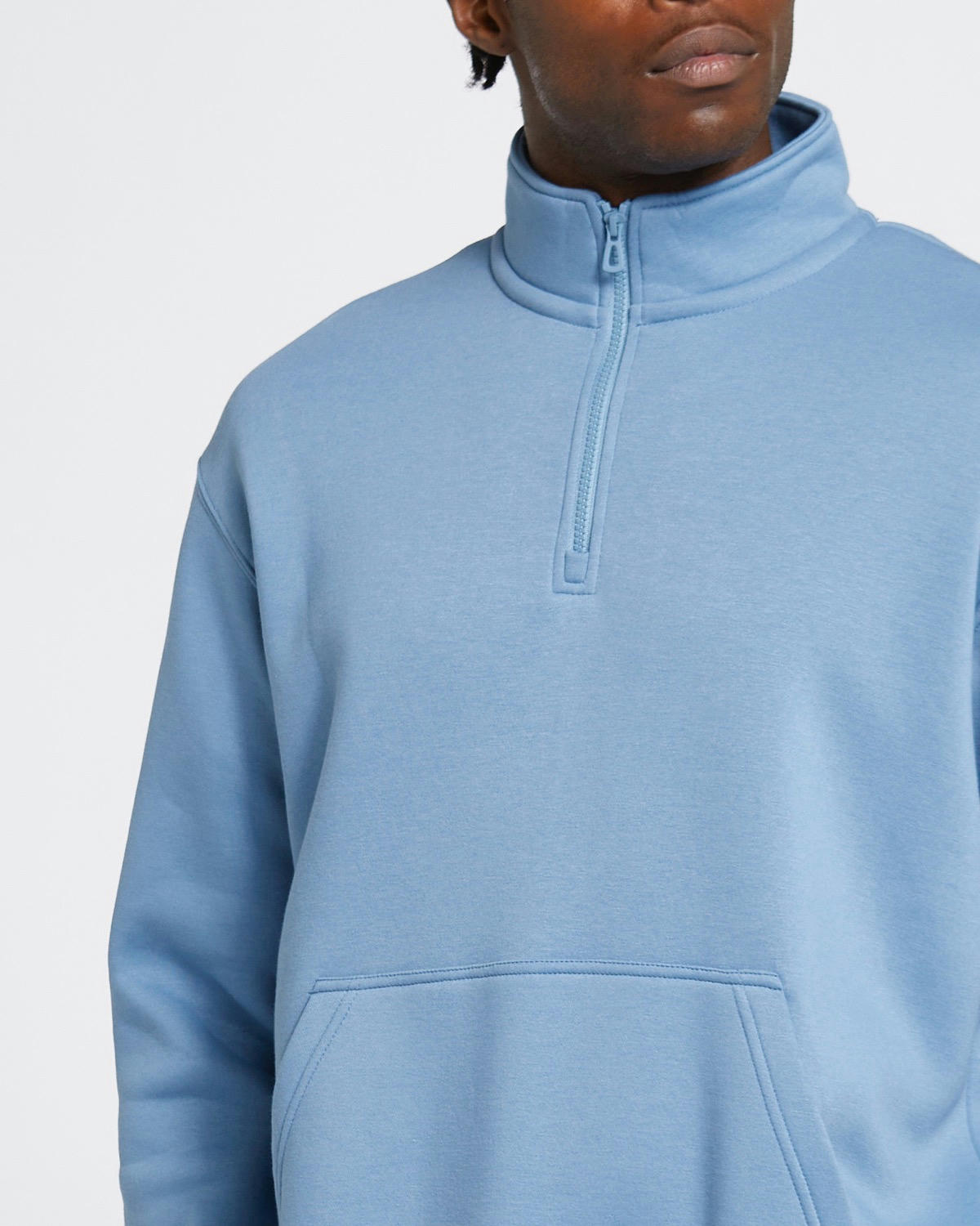 Relaxed Fit Half Zip Sweatshirt