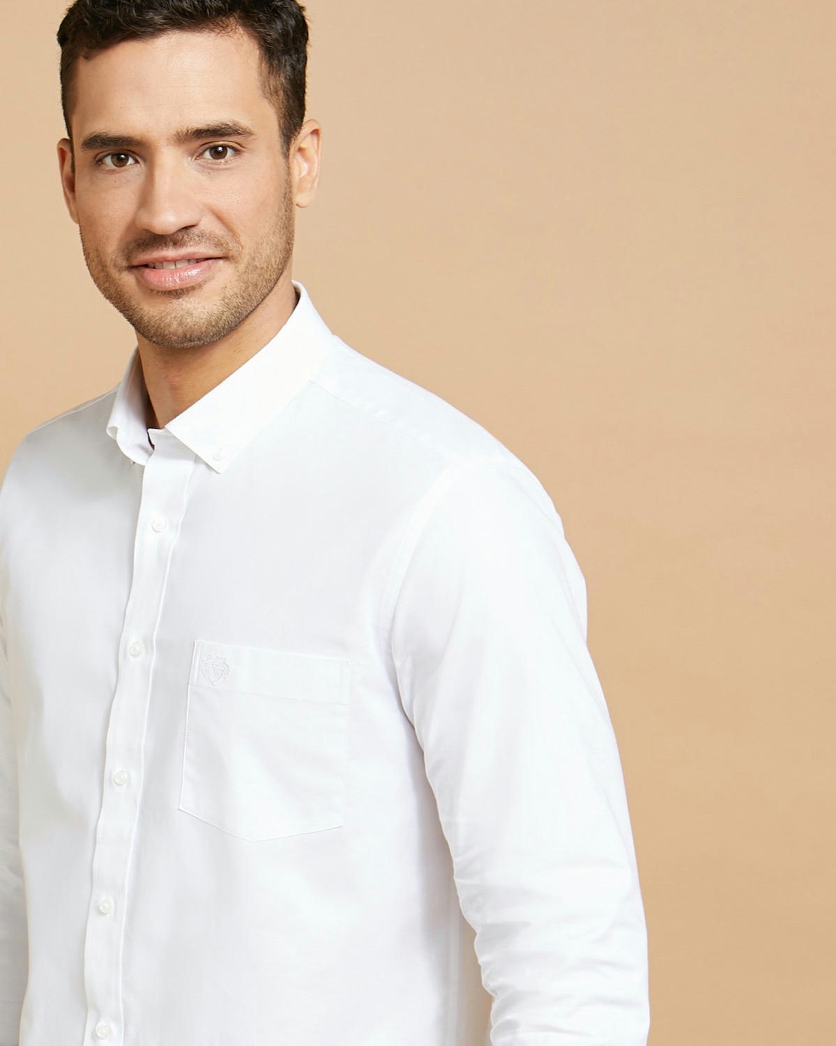 Paul Costelloe Living Regular Fit Stretch Oxford Shirt