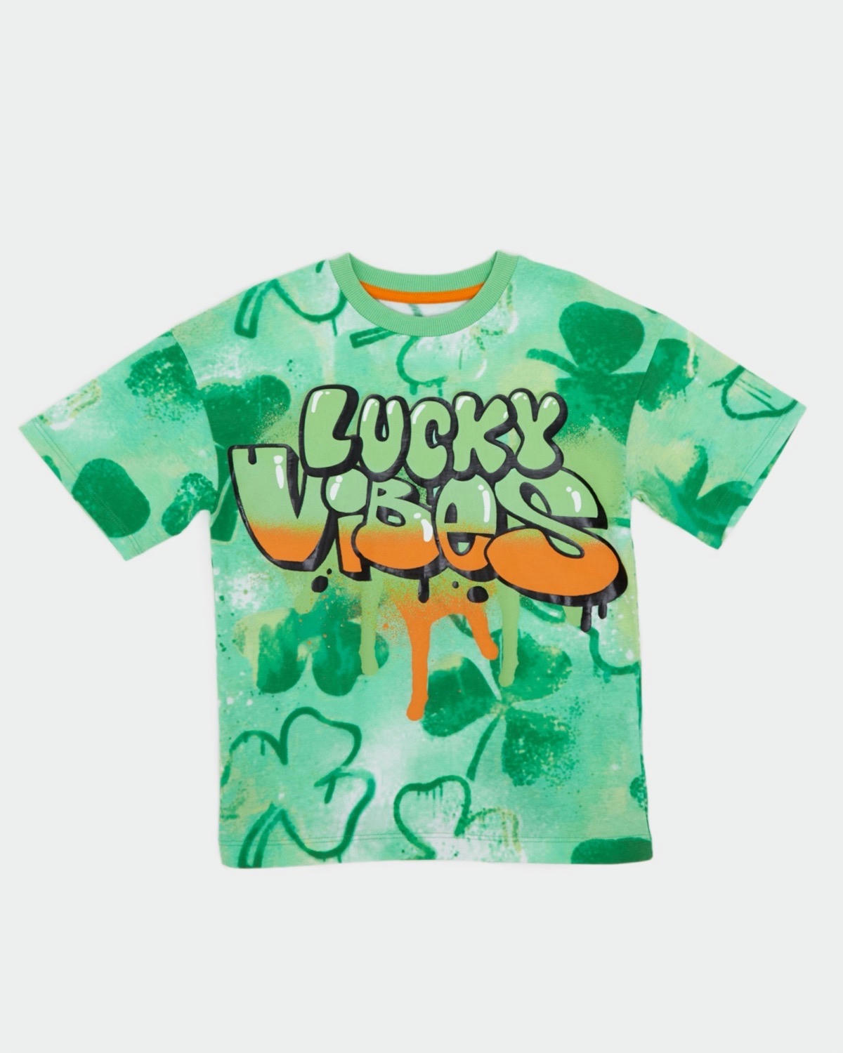St Patrick's Day Green Shamrock T-Shirt (3-14 Years)