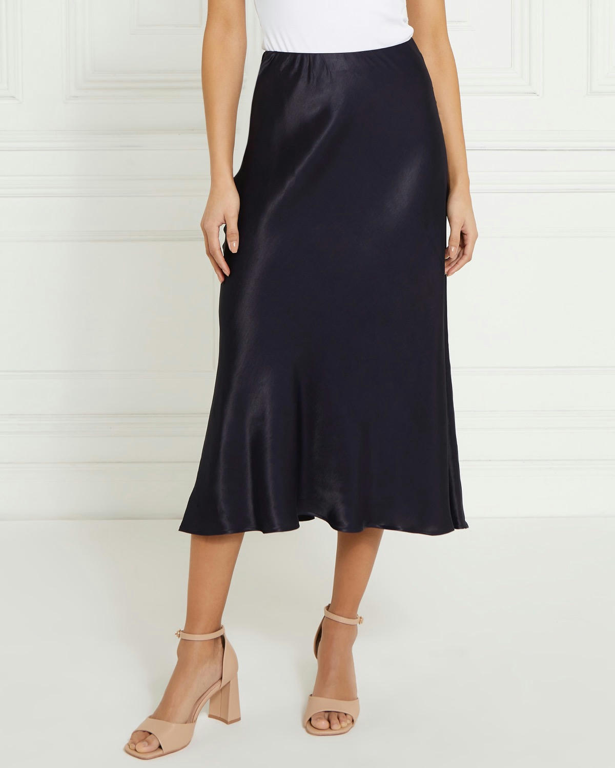 Gallery Satin Slip Skirt