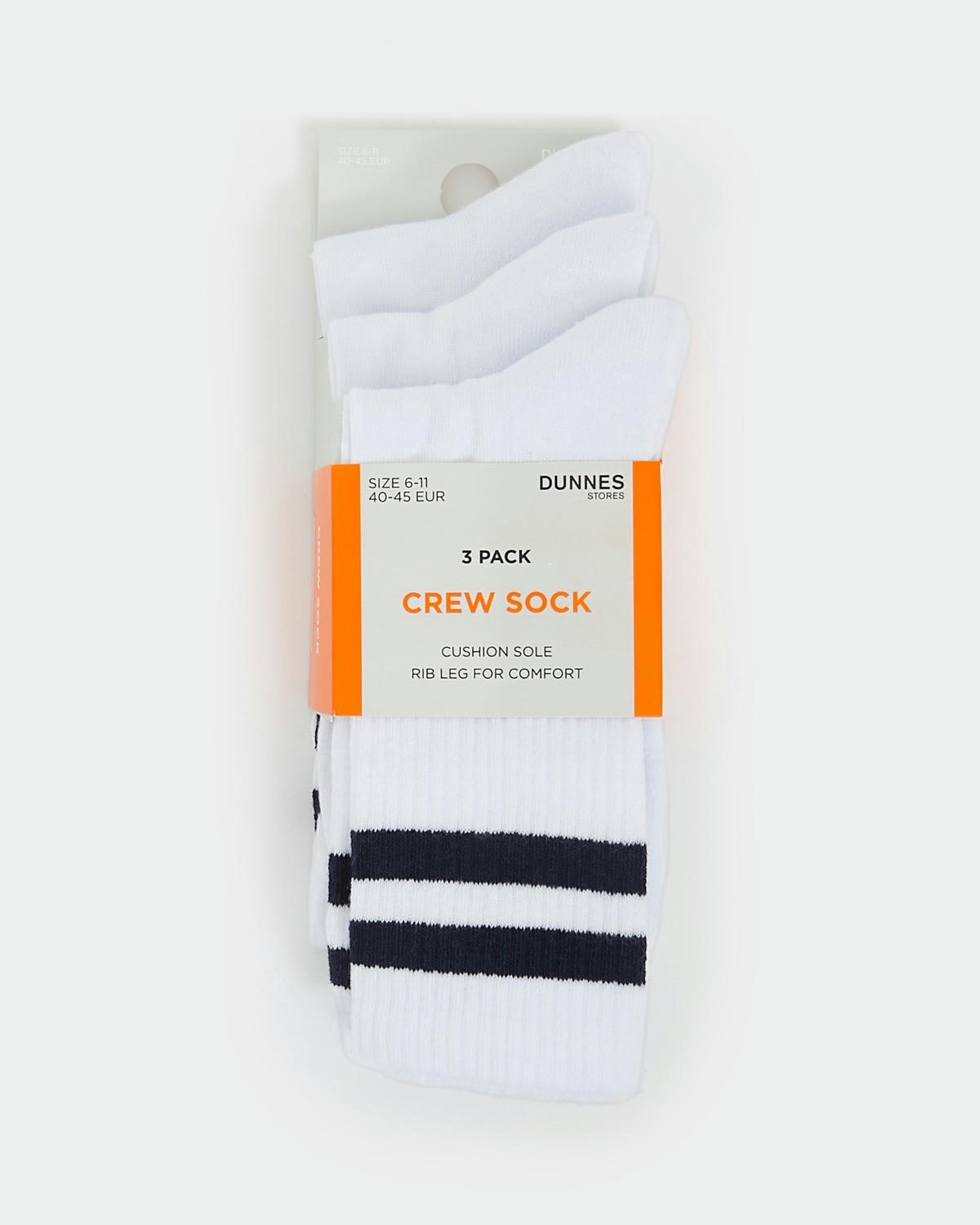 Fashion Sport Crew Socks (Pack Of 3)