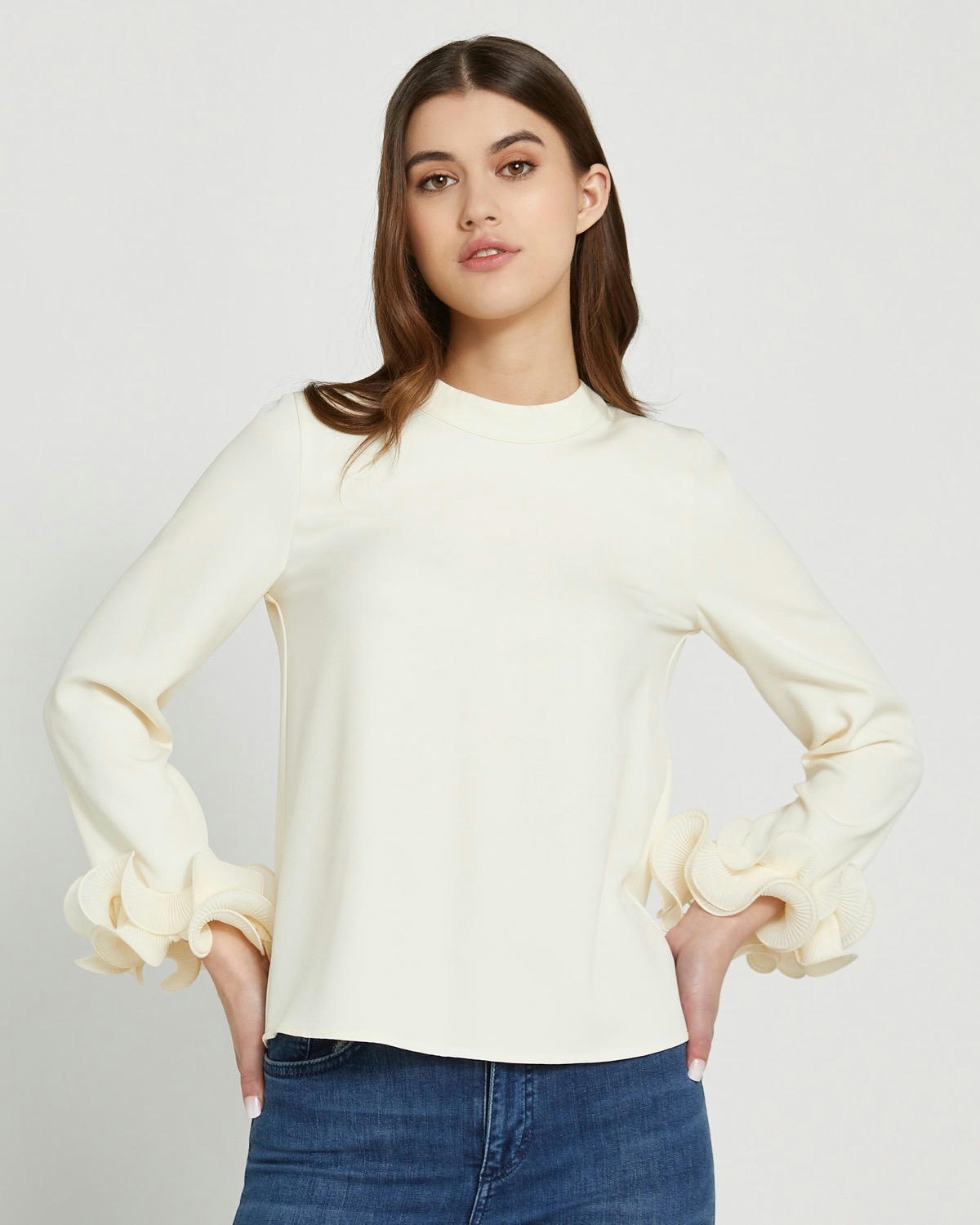 Savida Lily Ruffle Cuff Blouse