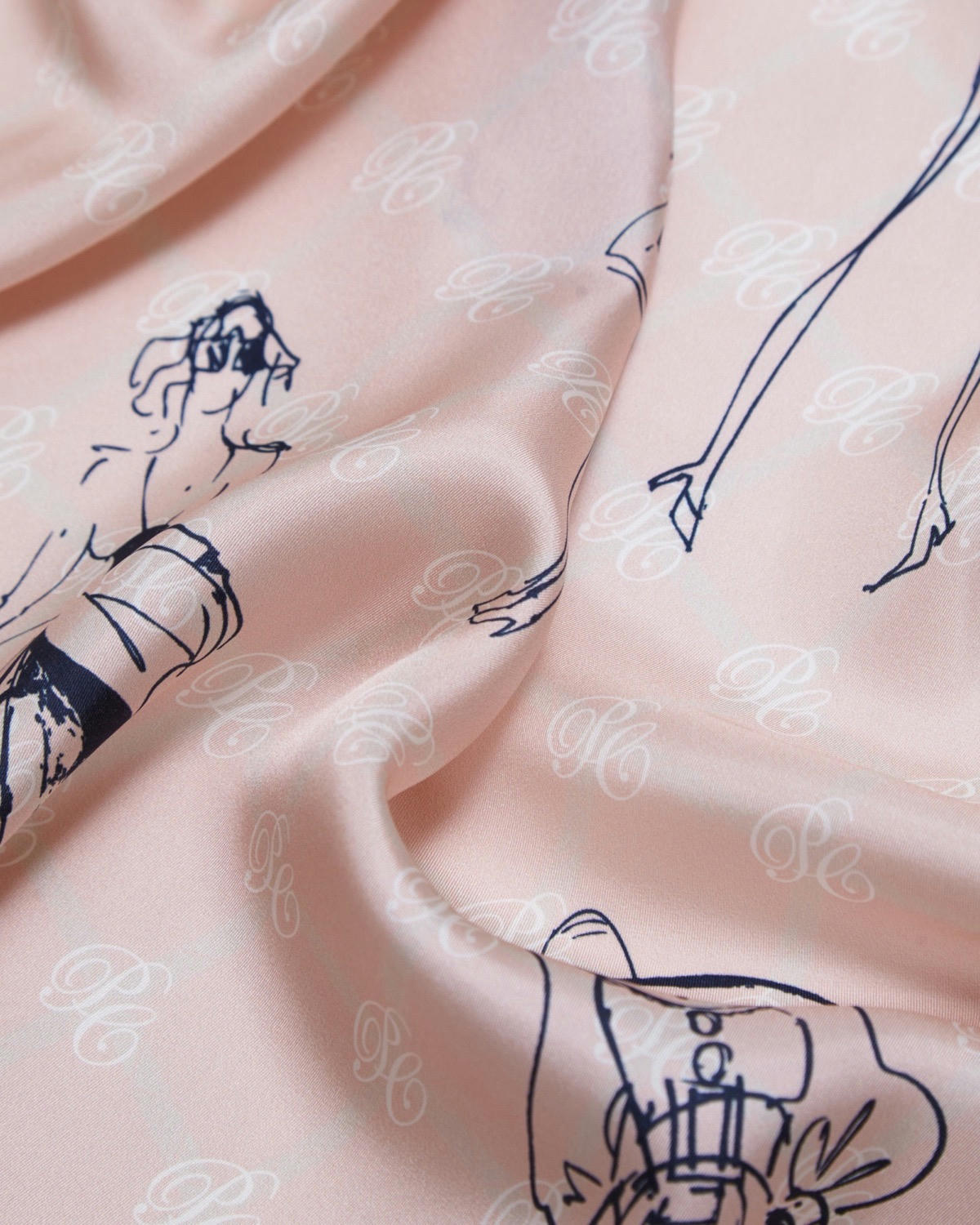 Paul Costelloe Living Studio Pink Lady Silk Scarf