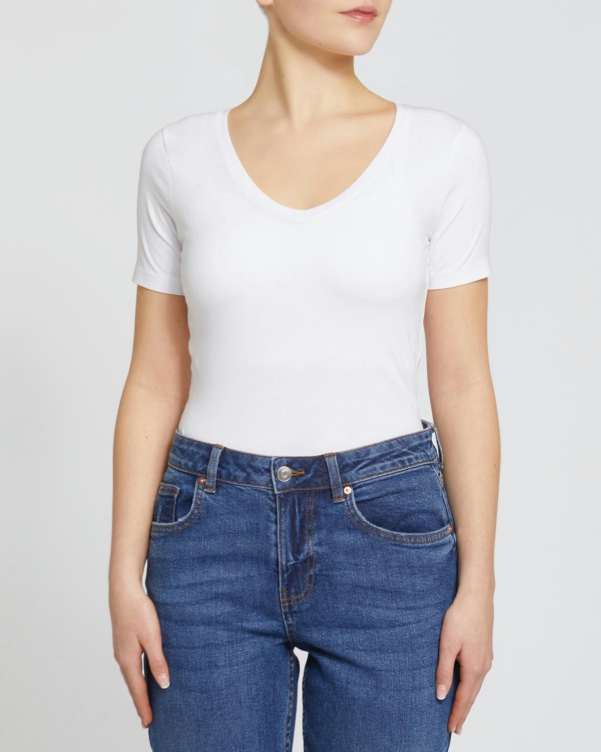 Stretch V-Neck T-Shirt