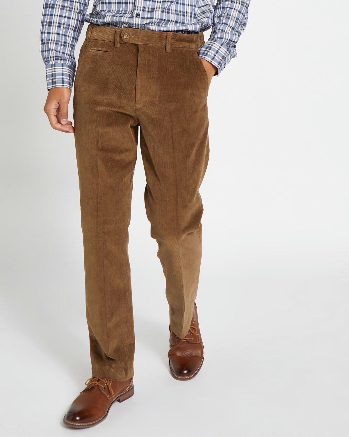 Regular Fit Stretch Corduroy Trousers