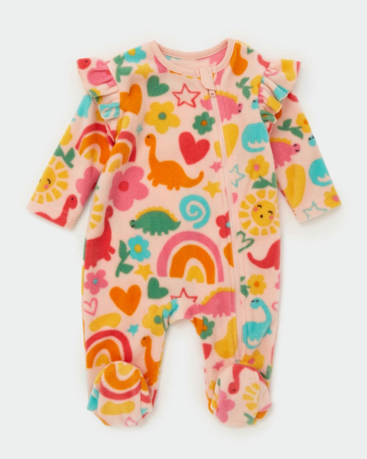 Fleece Sleepsuits - Pack Of 2 (0 months-23 months)