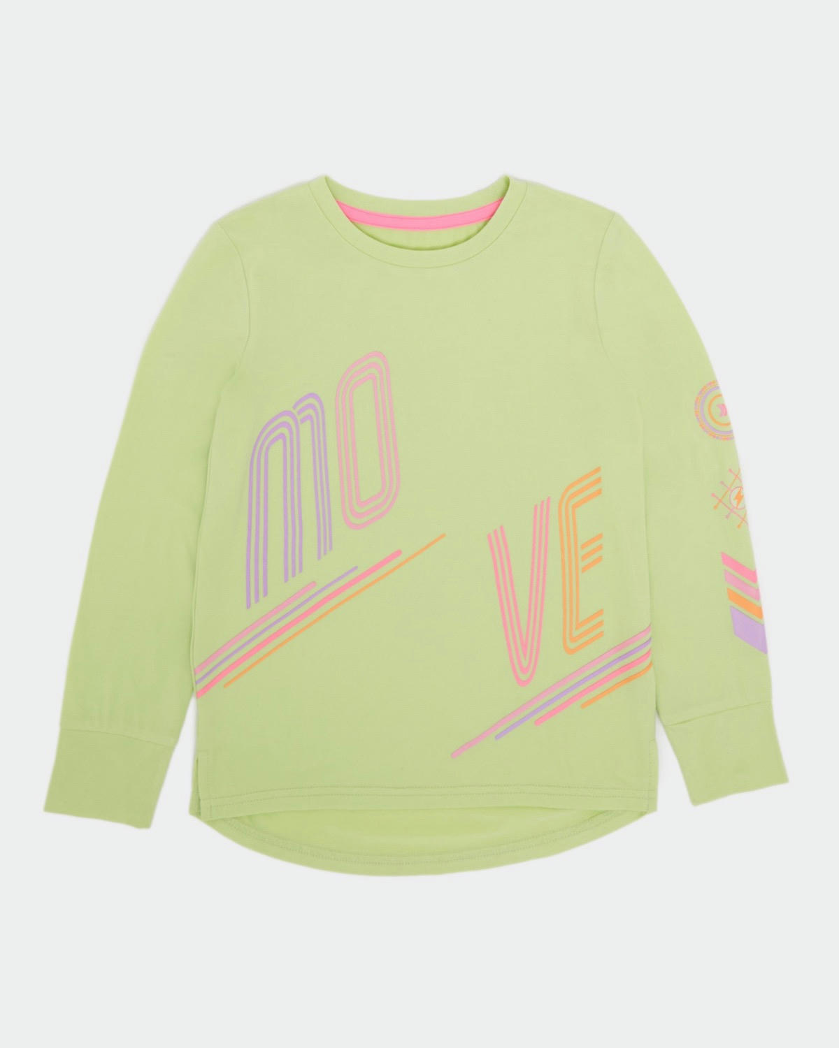 Sporty Long-Sleeved Top (4-14 Years)