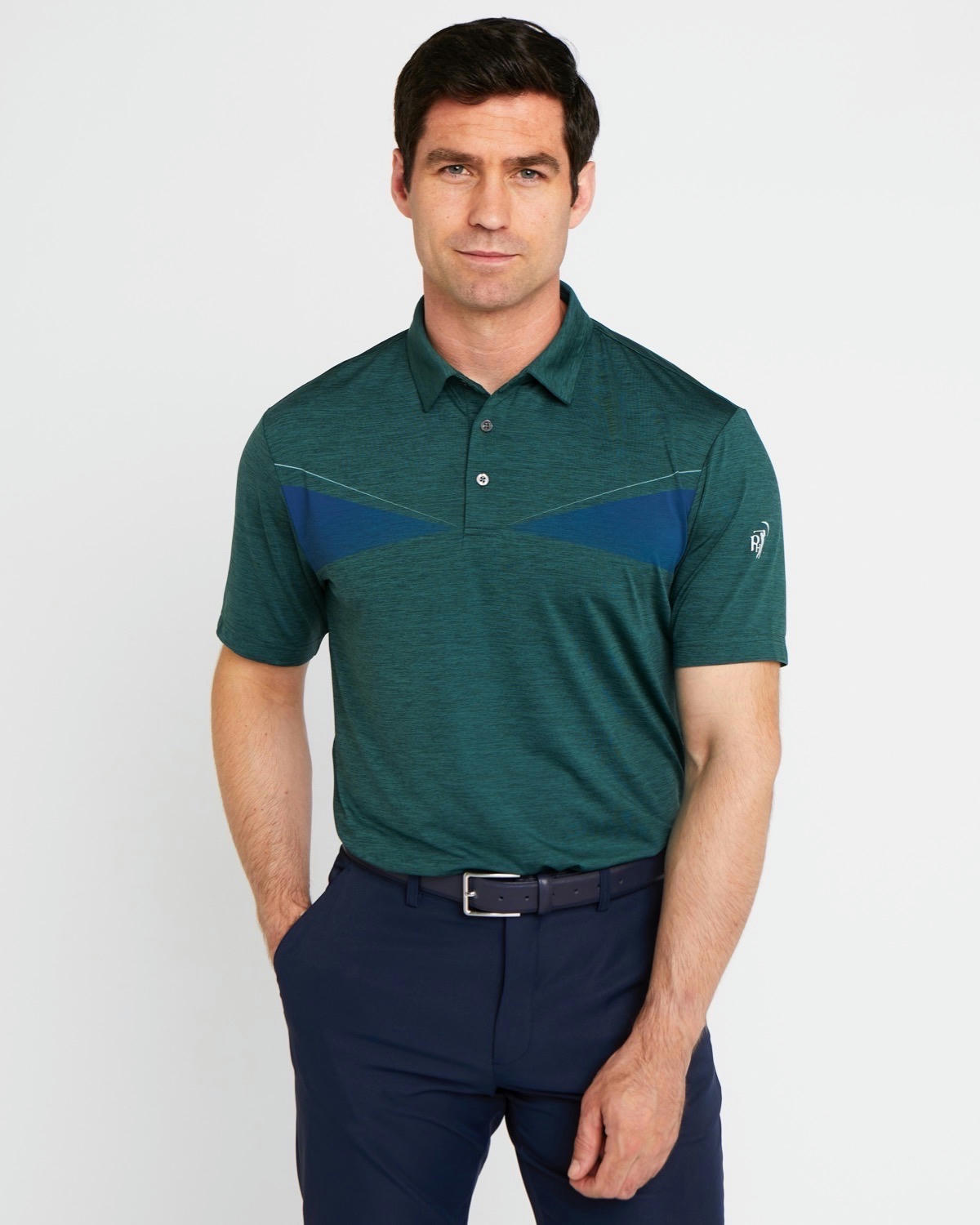 Pádraig Harrington Golf Chest Print Polo Shirt