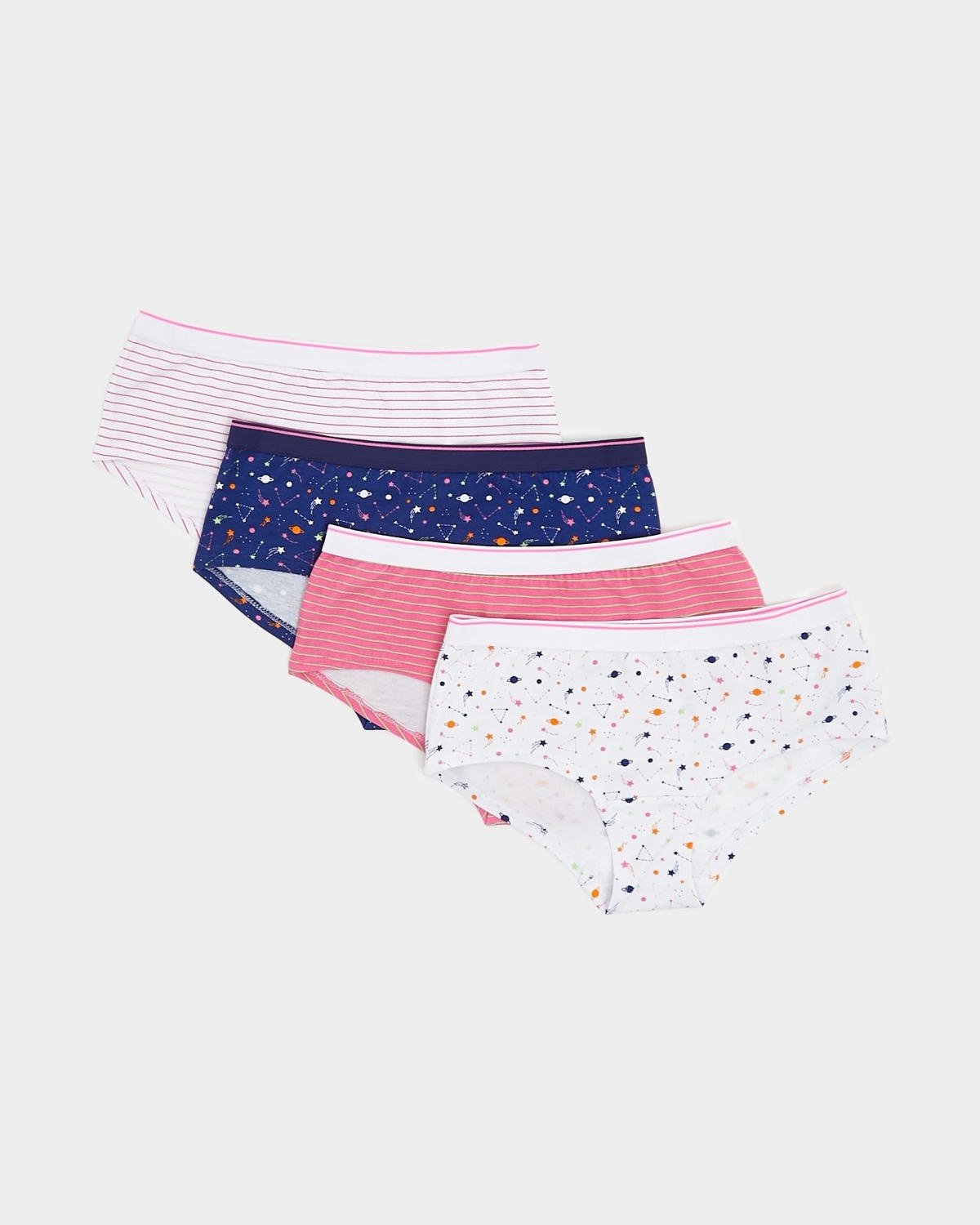 Girls Shorts - Pack Of 4 (2-14 years)