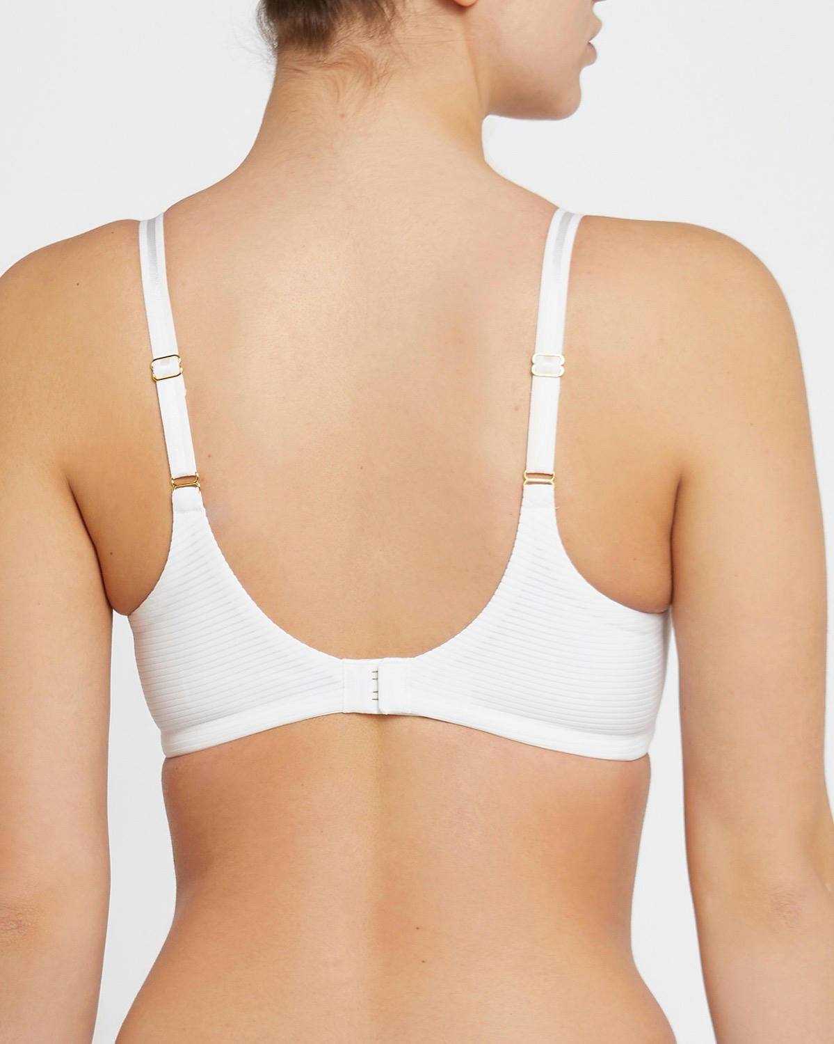 Stripe Non-Wired Soft Padded T-Shirt Bra