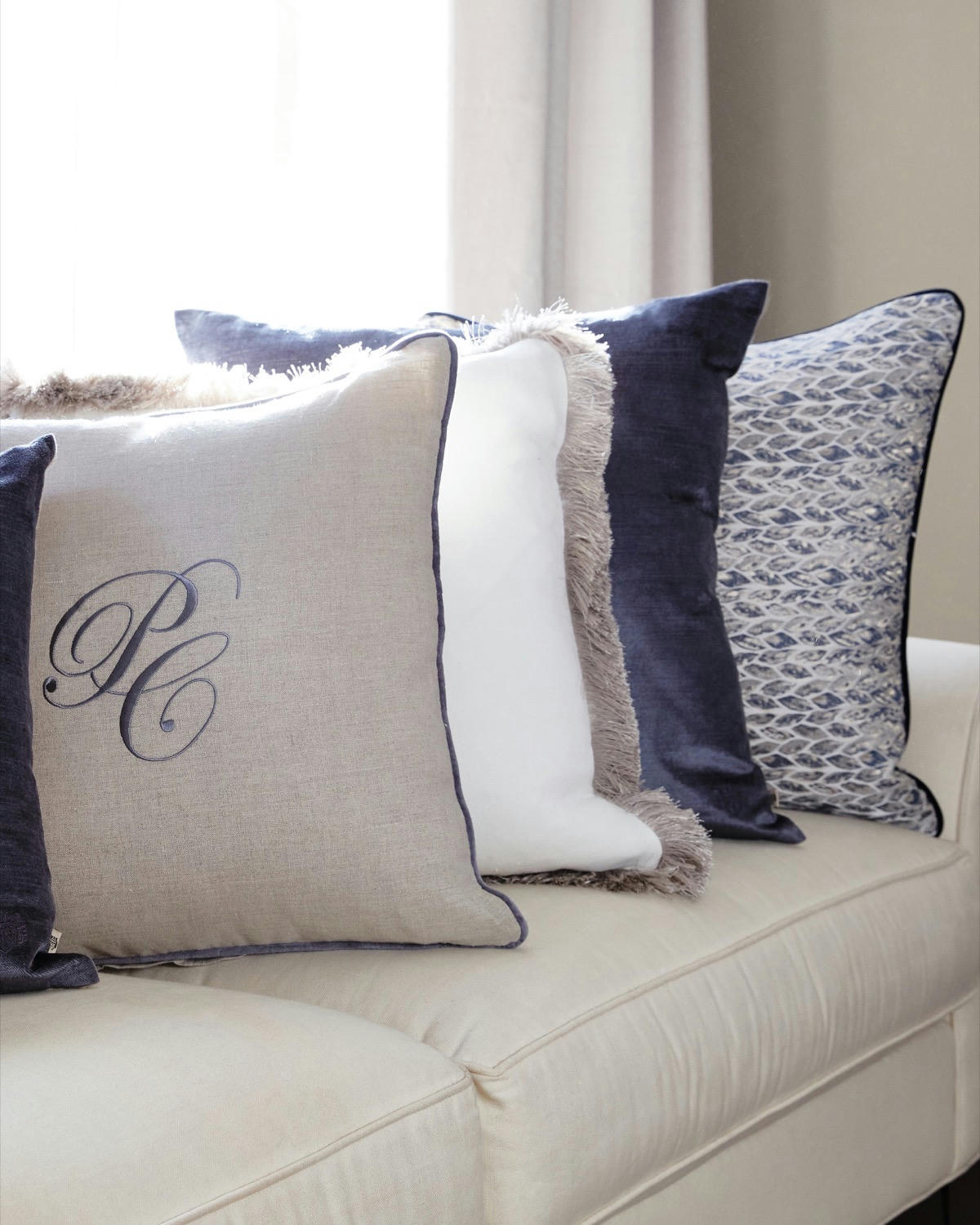 Paul Costelloe Living Fringe Detail Cushion