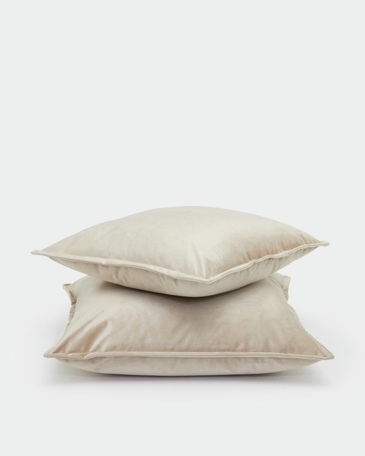 Sapphire Velvet Cream Cushion