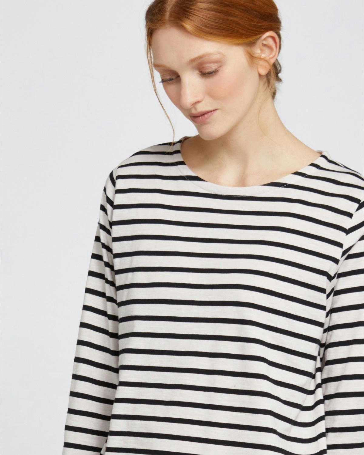Carolyn Donnelly The Edit Black Stripe Cotton Top