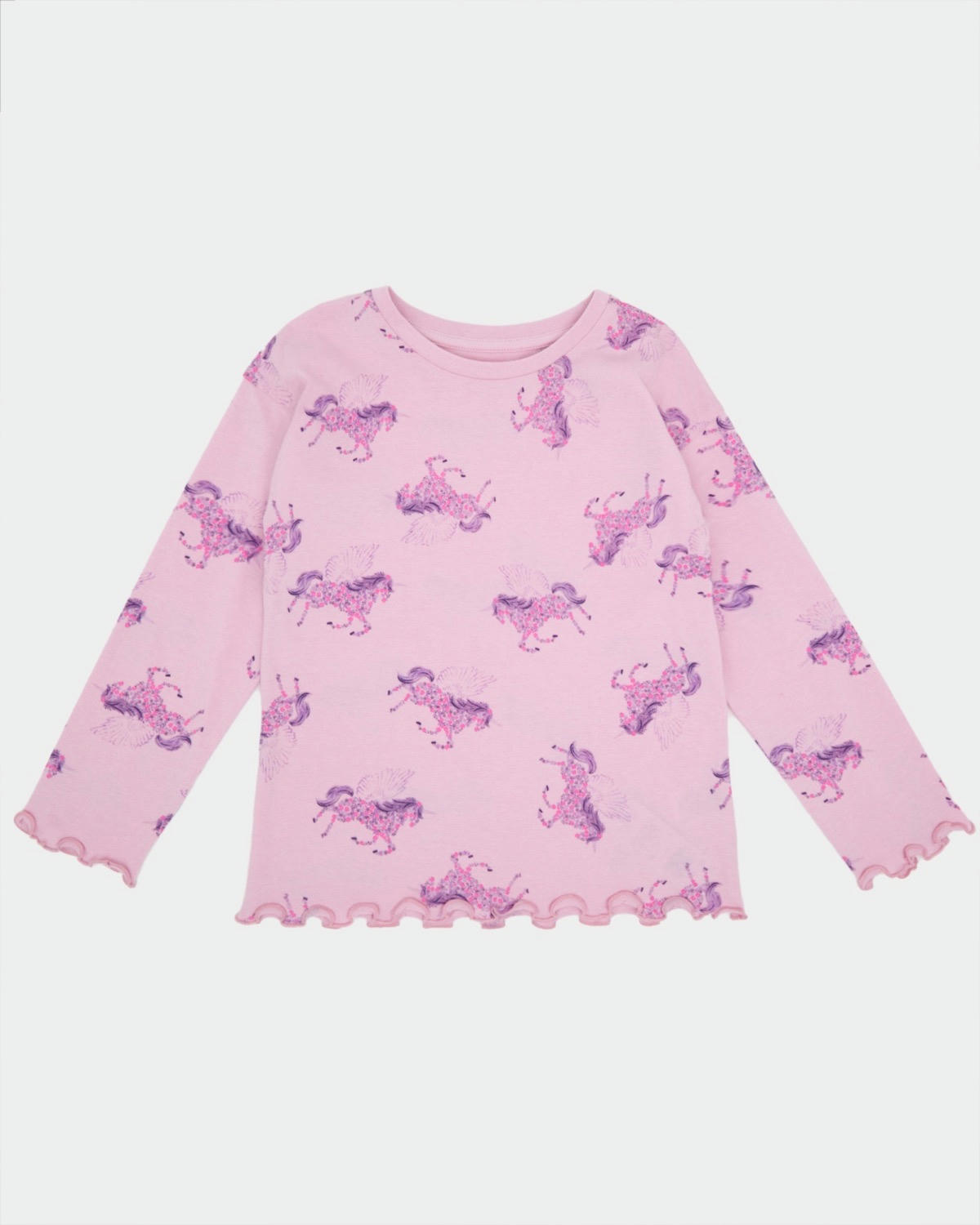 Unicorn Print Long-Sleeved Top (2-10 years)