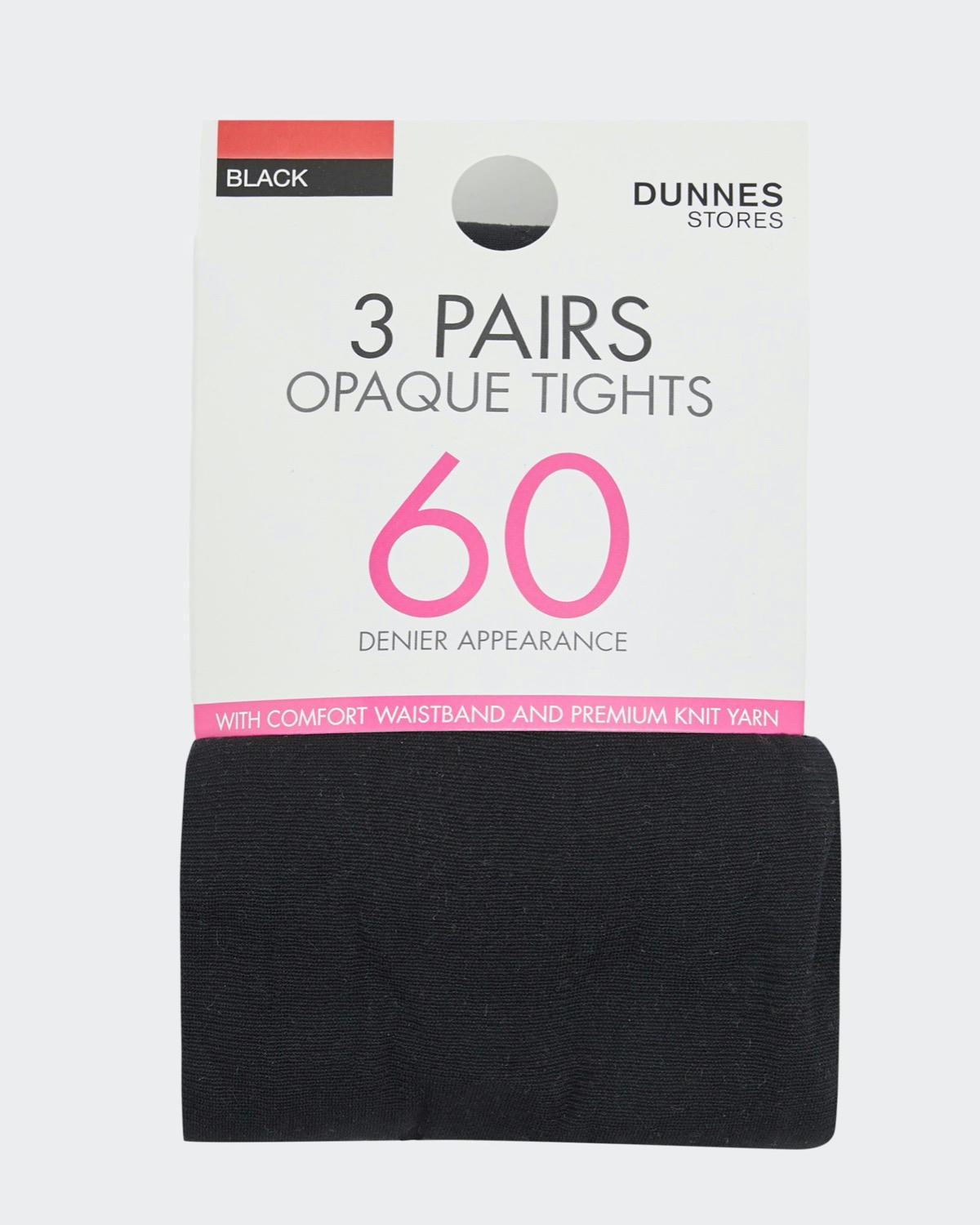 60 Denier Opaque Tights - Pack Of 3