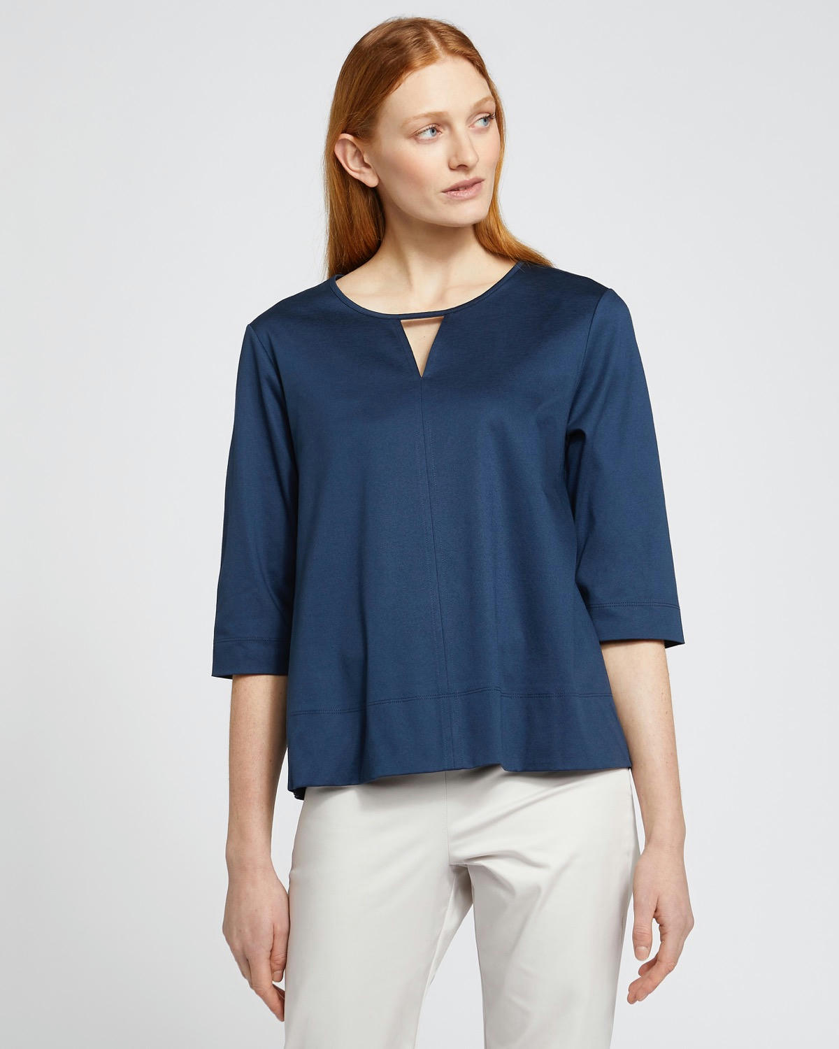 Carolyn Donnelly The Edit Cut Out Front Seam Top