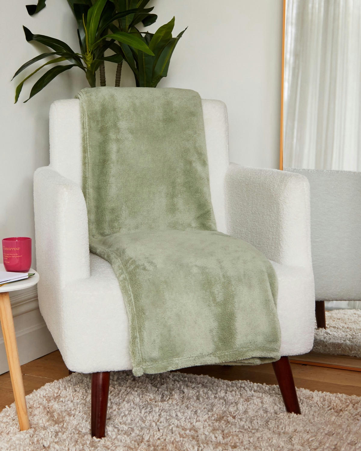 Sage Fleece Throw