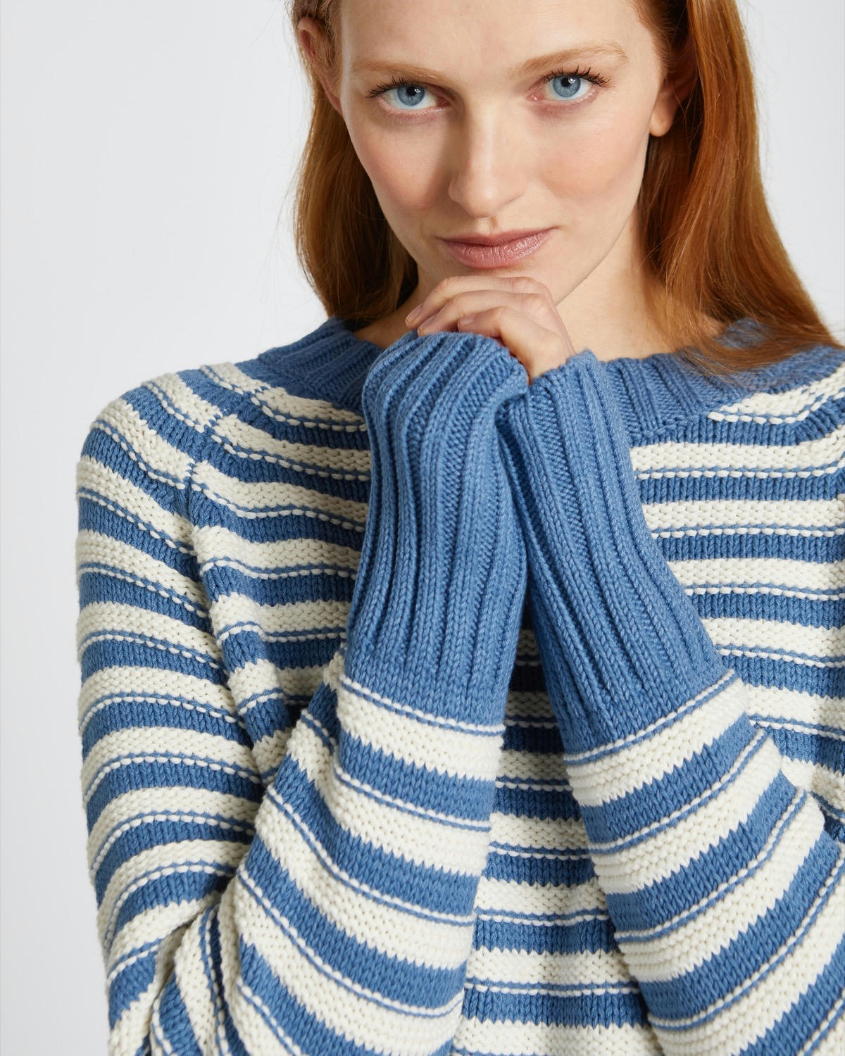 Carolyn Donnelly The Edit Stripe Crew Neck Sweater