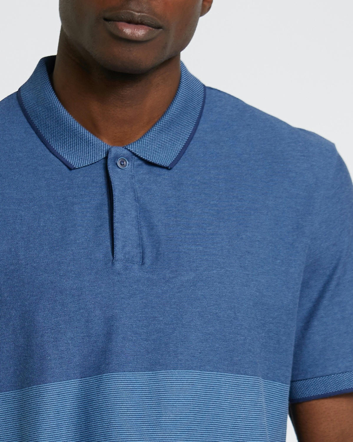 Regular Fit Birdseye Stripe Polo Shirt